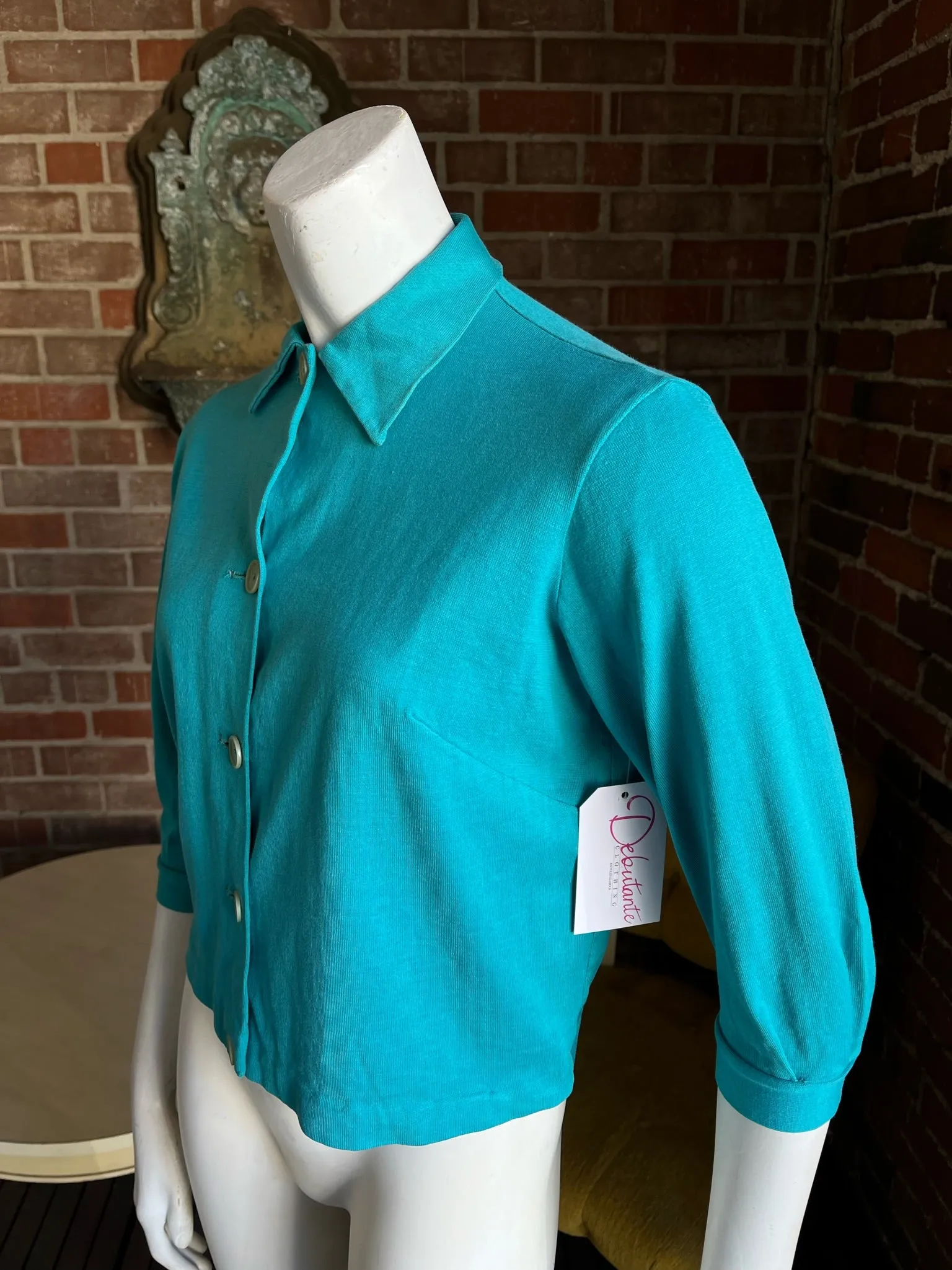 1950s Turquoise Cardigan