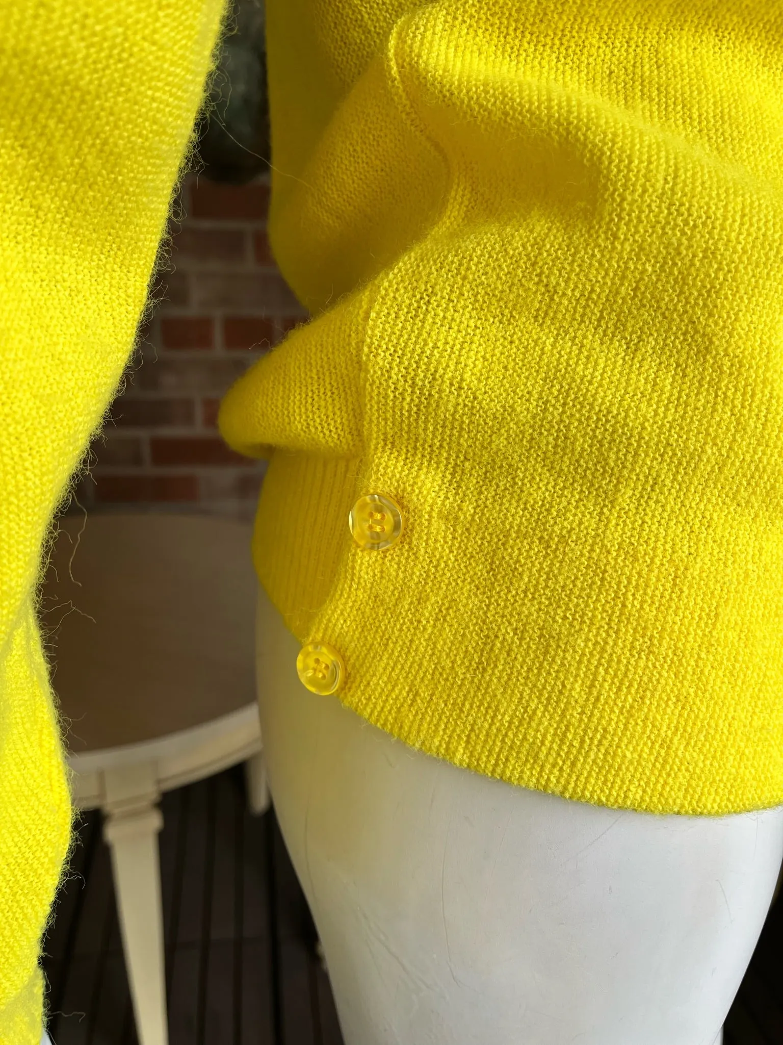1960s Haymaker Lacoste Yellow Cardigan