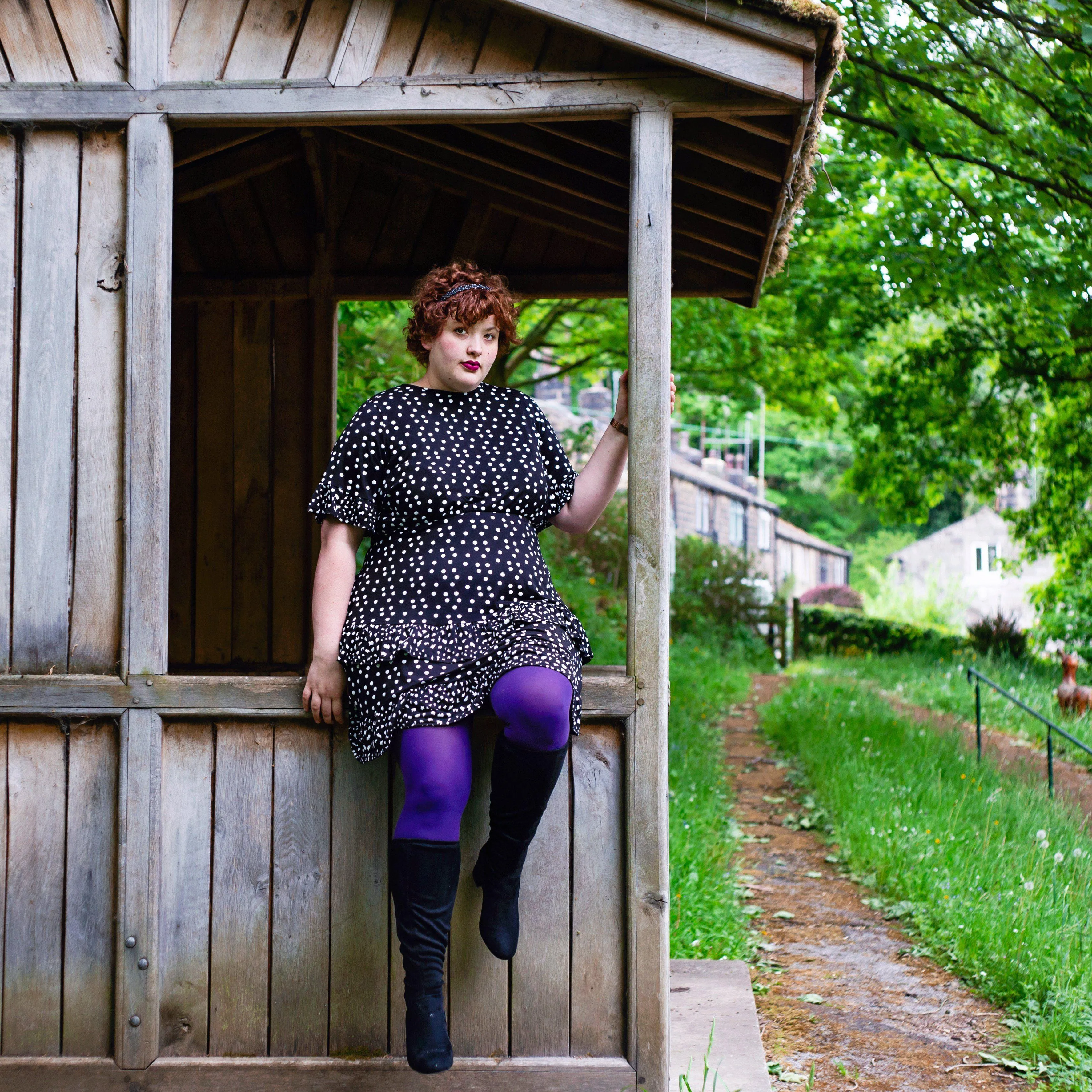 80 Denier Strumpfhosen - Suffragette Purple