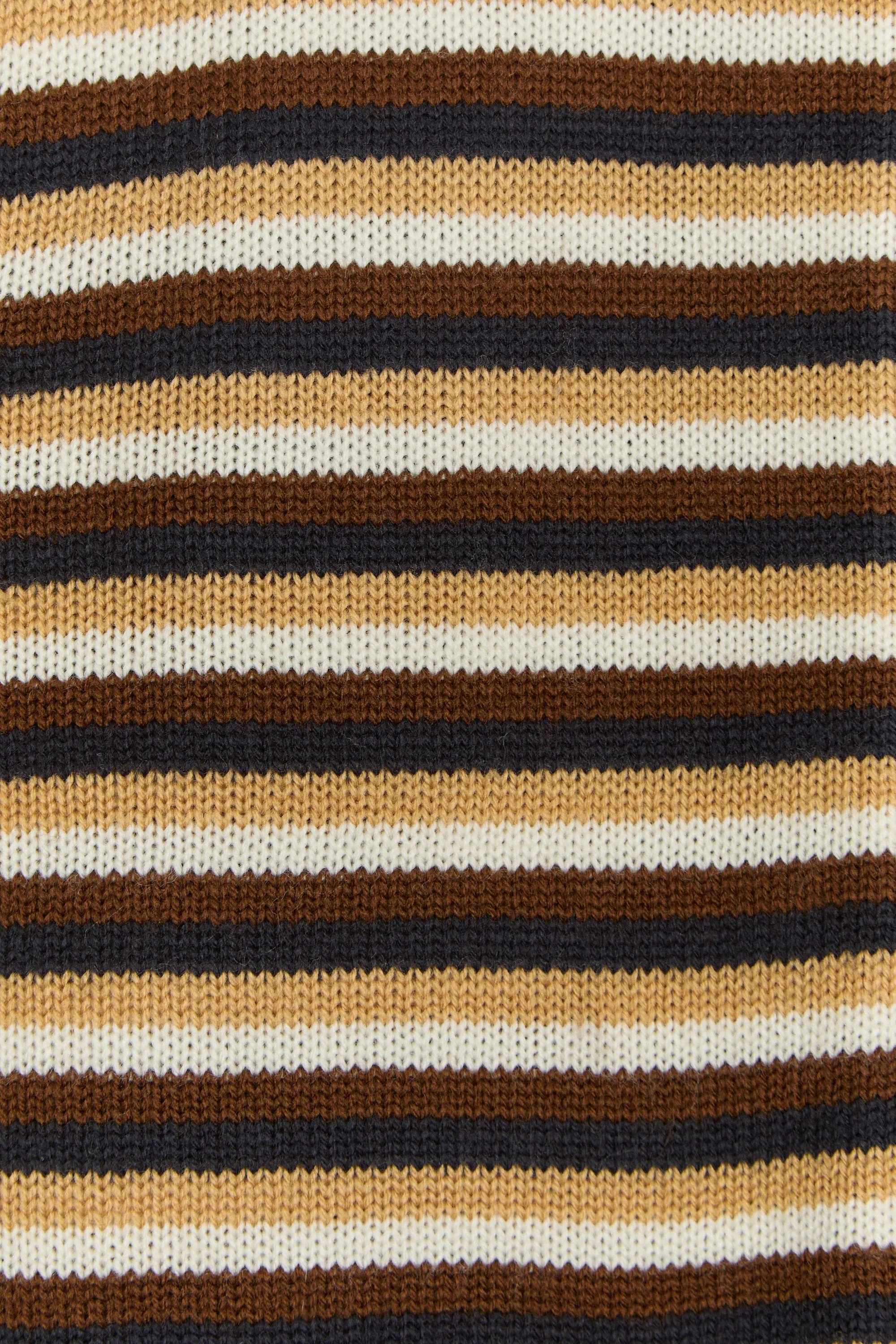 80s Brown Striped Cardigan S