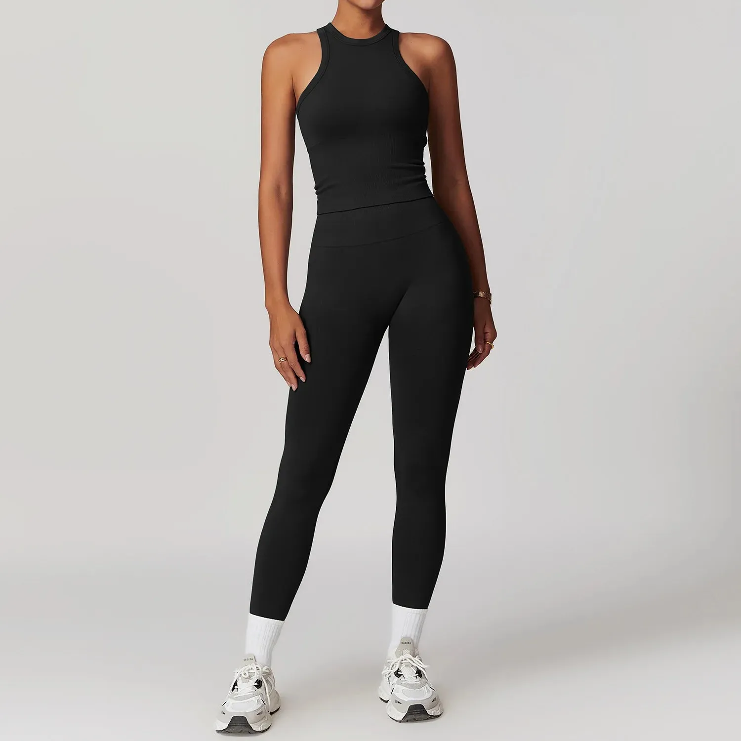 A&A ProSculpt Racer Top & Scrunch Leggings Set