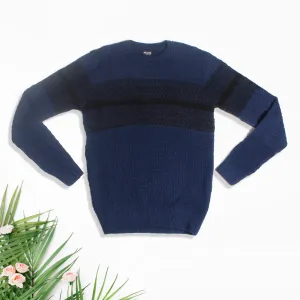 acrylic Men’s Round Neck Full Sleeve Color blue Winter T Shirt -7928