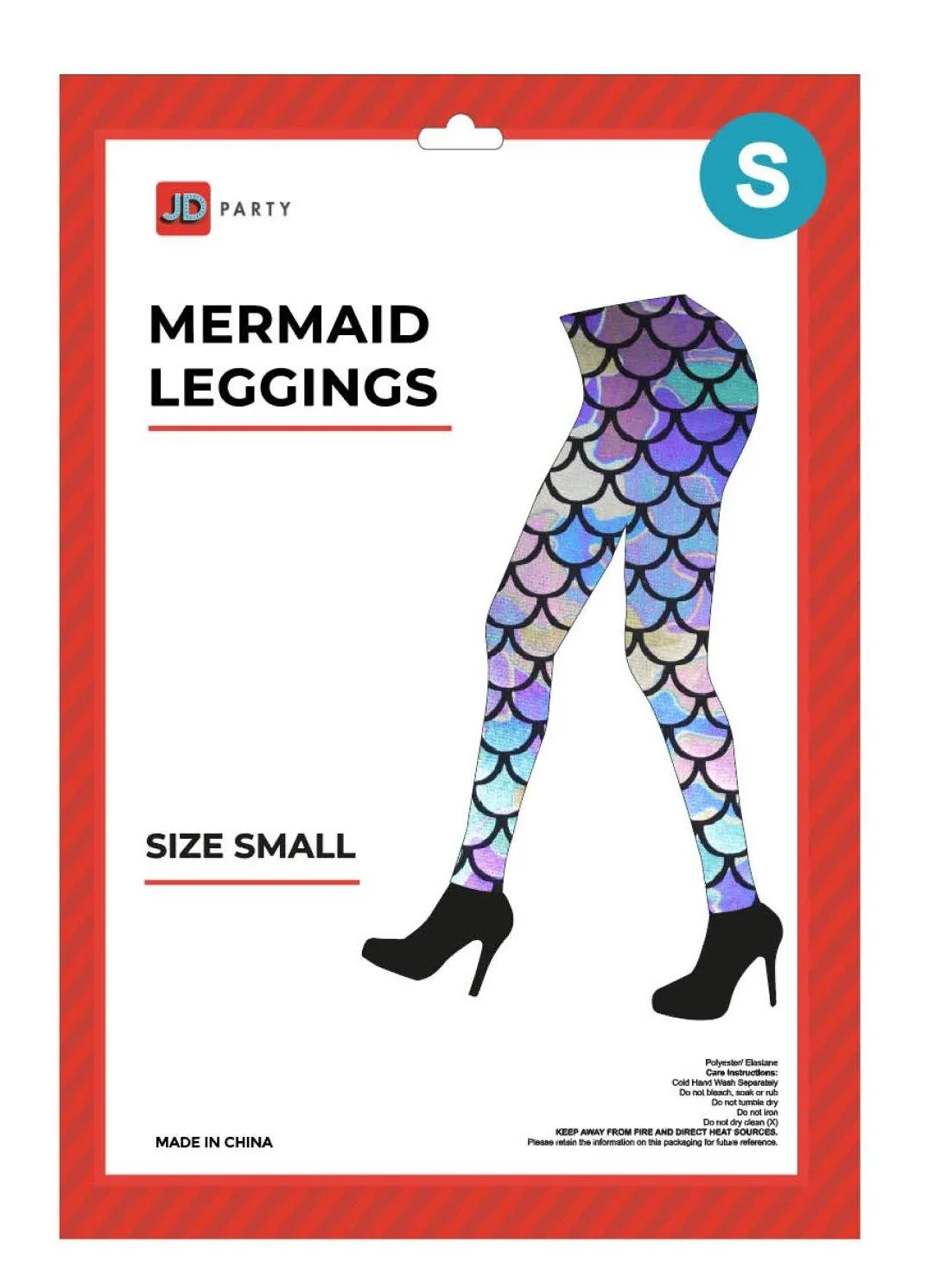 Adult Rainbow Mermaid Leggings - Small