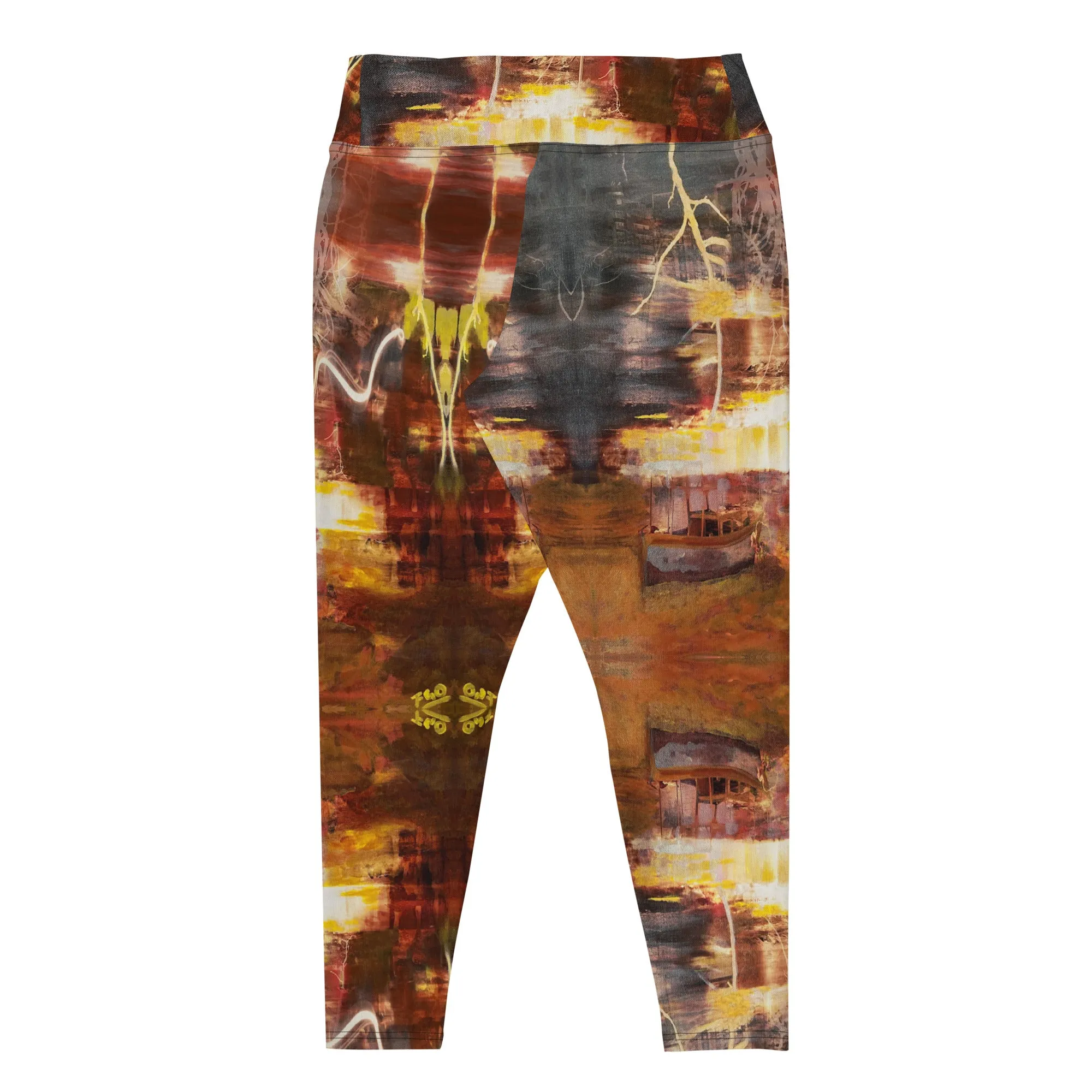 All-Over Print Plus Size Leggings. EL MAR 2.