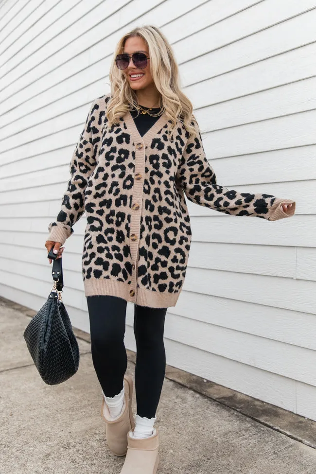 Animal Instincts Leopard Cardigan SALE