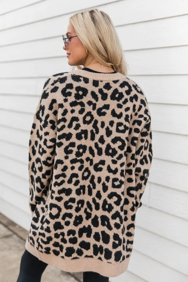 Animal Instincts Leopard Cardigan SALE