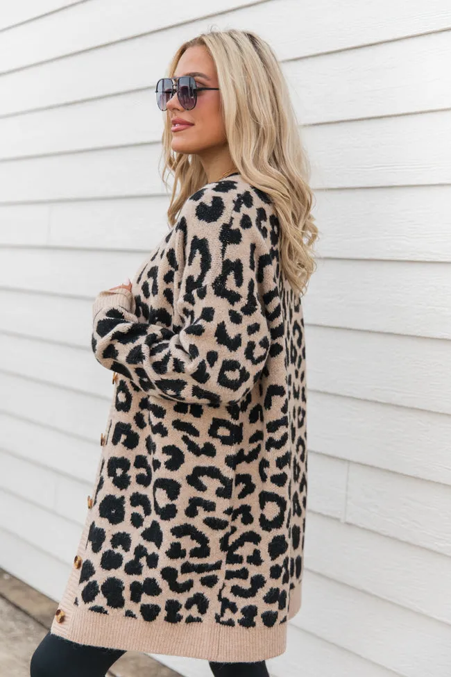 Animal Instincts Leopard Cardigan SALE