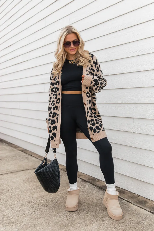 Animal Instincts Leopard Cardigan SALE