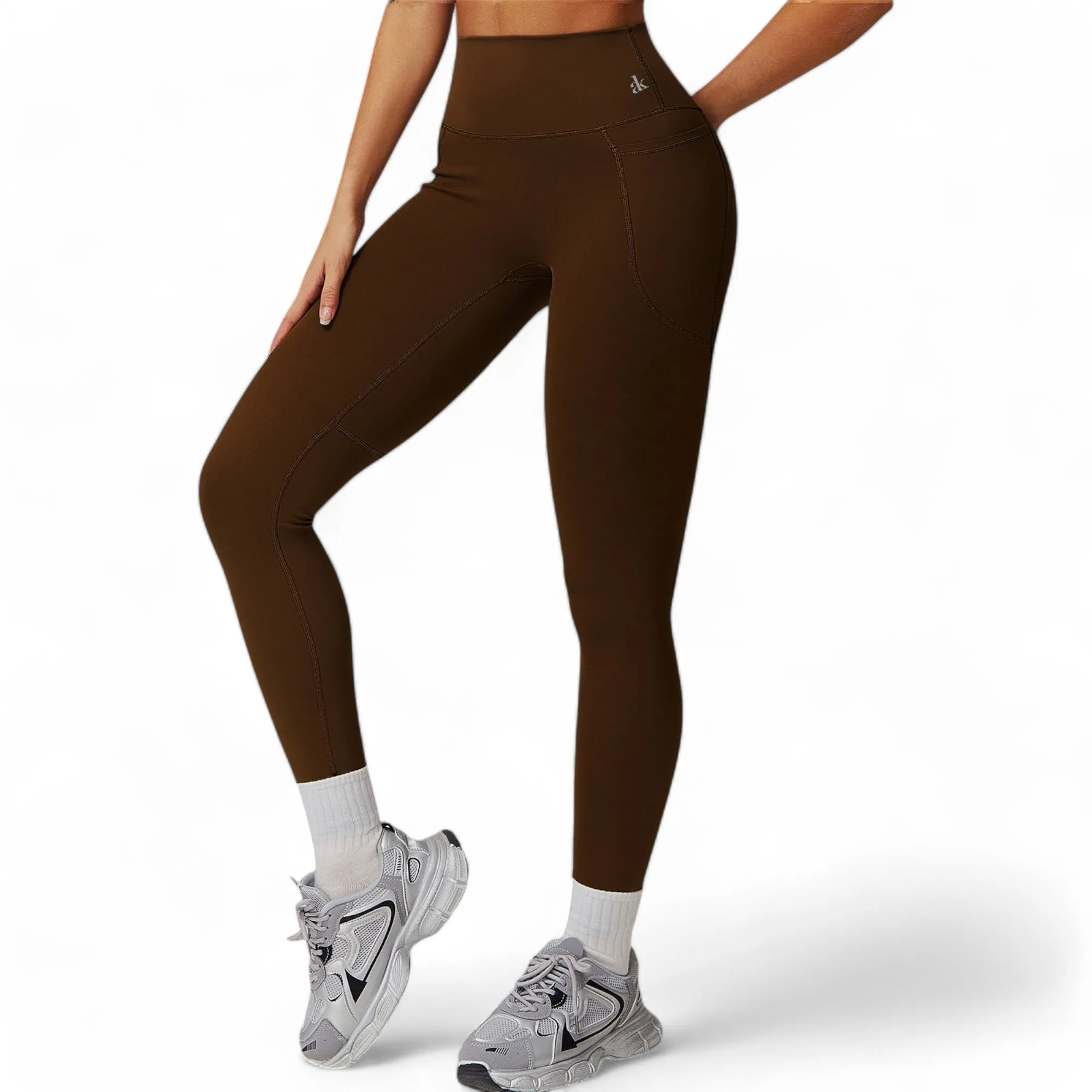 Anna-Kaci Women's High Waist Seamless Leggings with Contoured Panels for Comfortable Stretch Fit