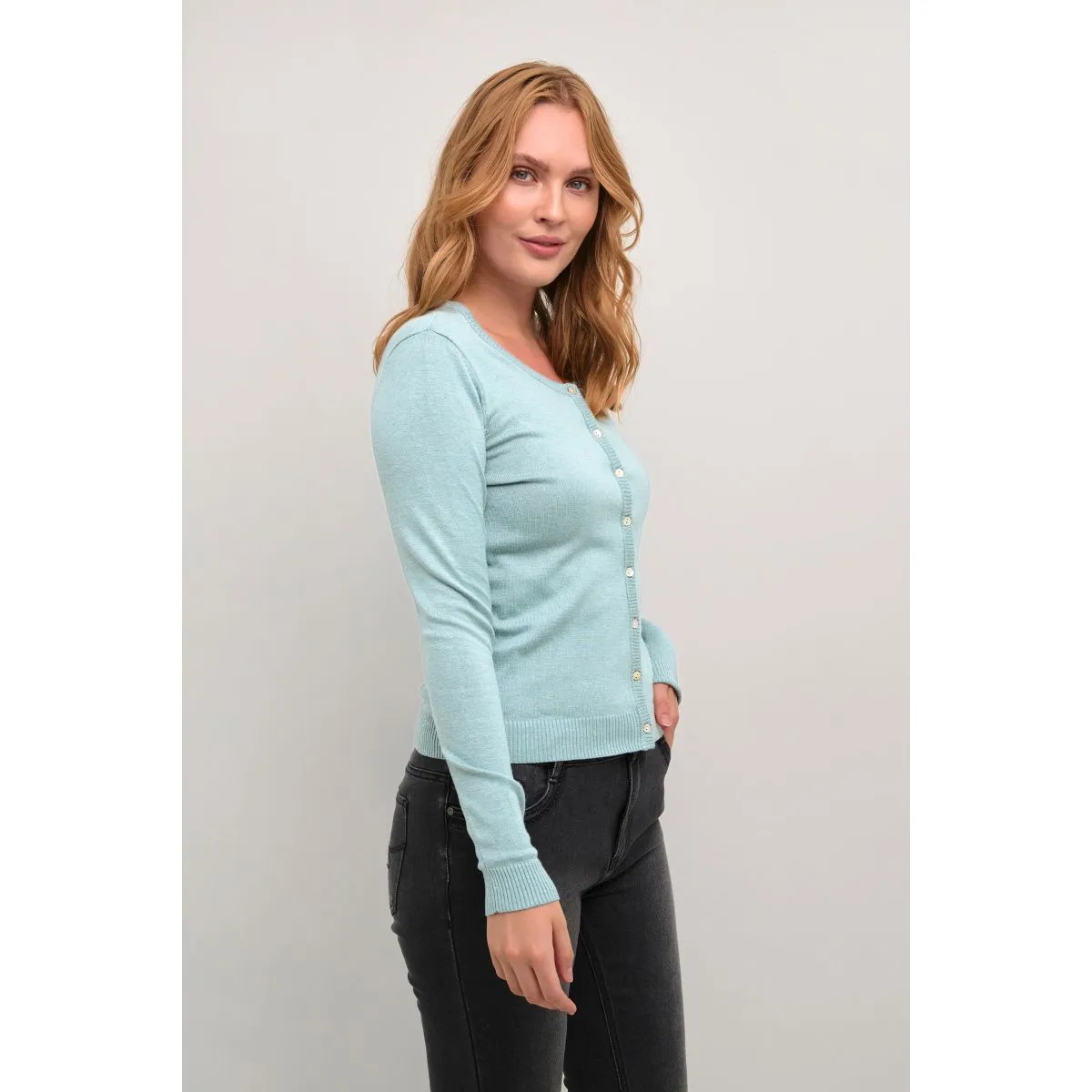 Annemarie Knit Cardigan Tourmaline Melange