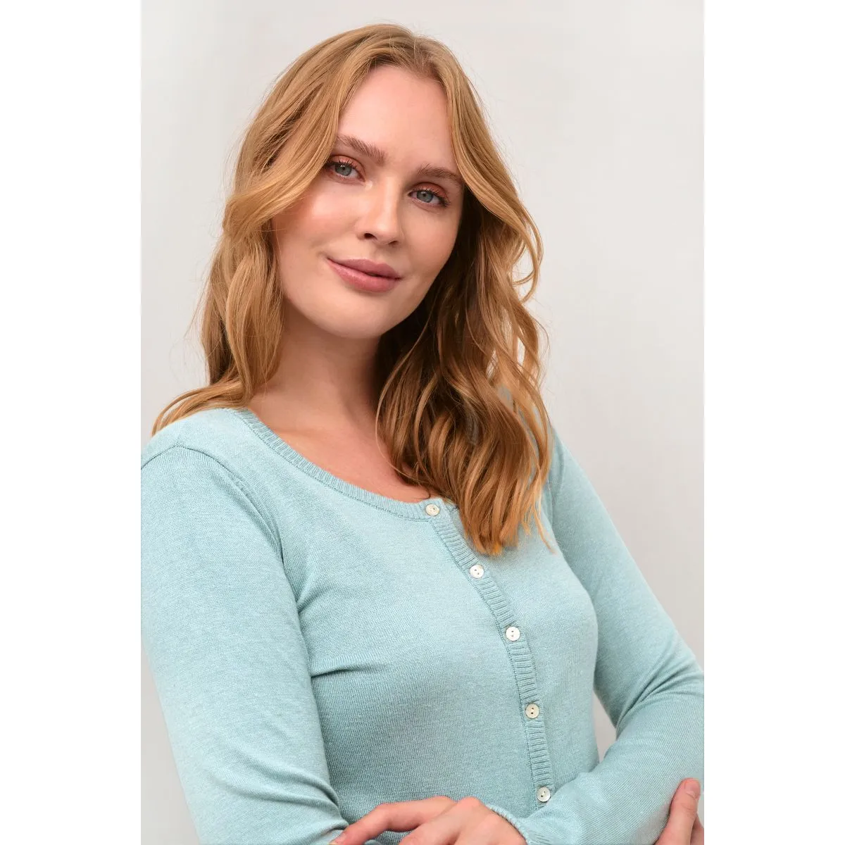 Annemarie Knit Cardigan Tourmaline Melange