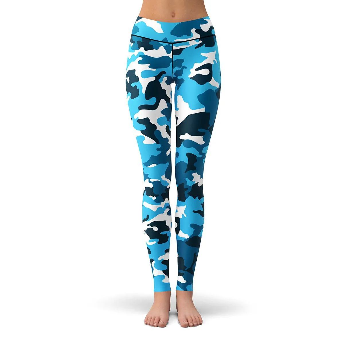 Aqua Camo Leggings