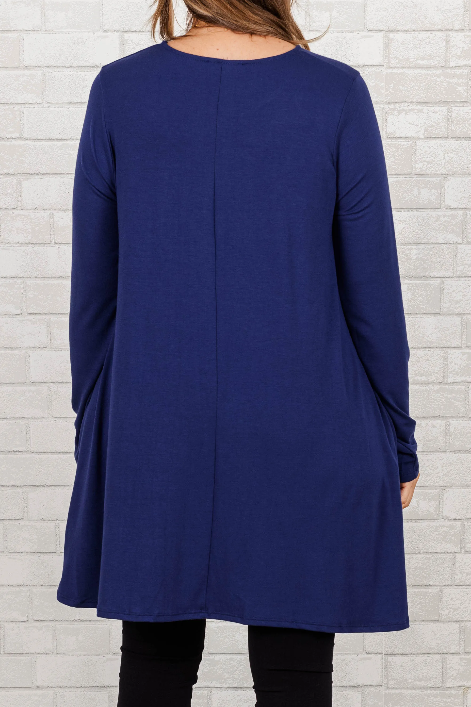 As Long As You're Here Tunic, Light Navy