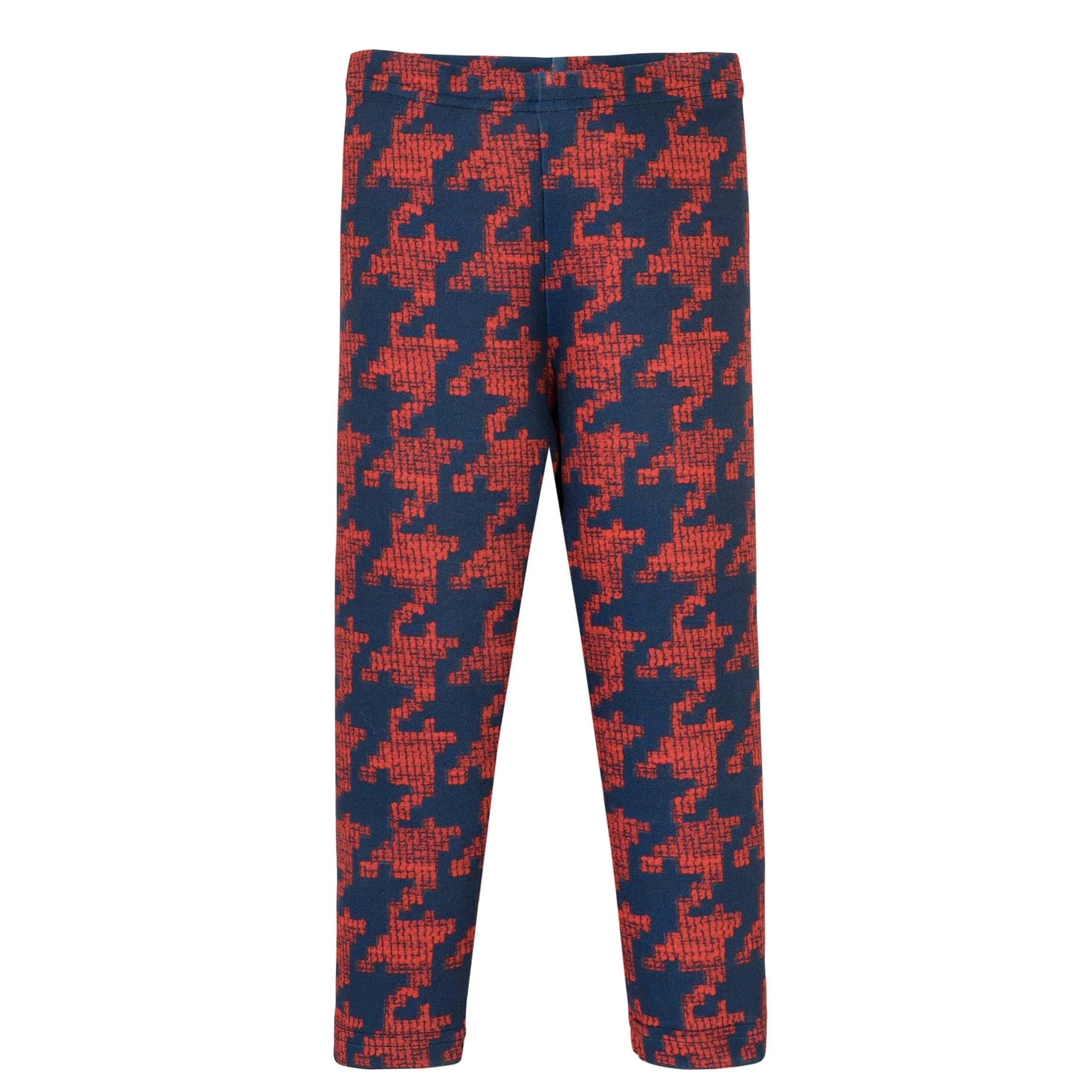 BALLOON CHIC - Dog Tooth Leggings Set  - Navy