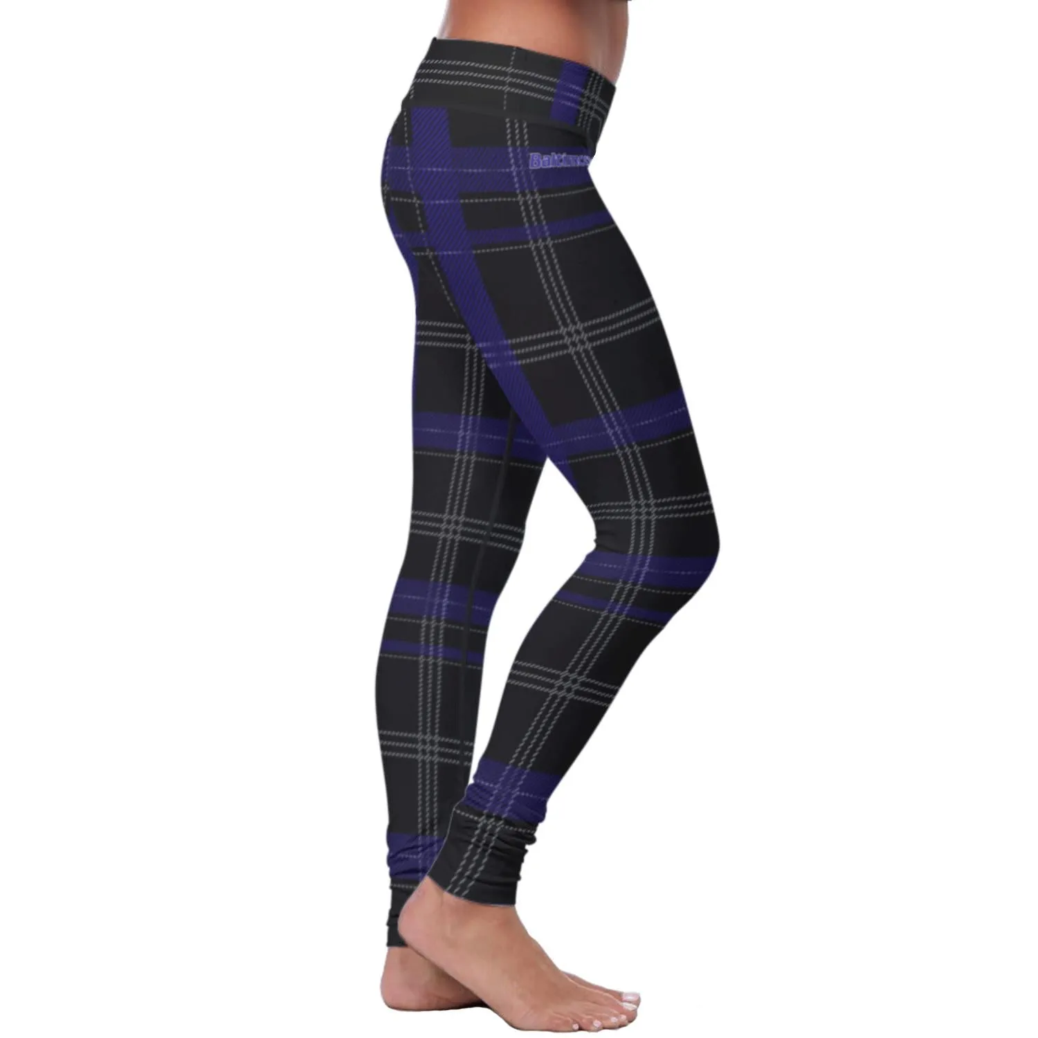 Baltimore Football Plaid Leggings