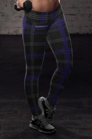 Baltimore Football Plaid Leggings