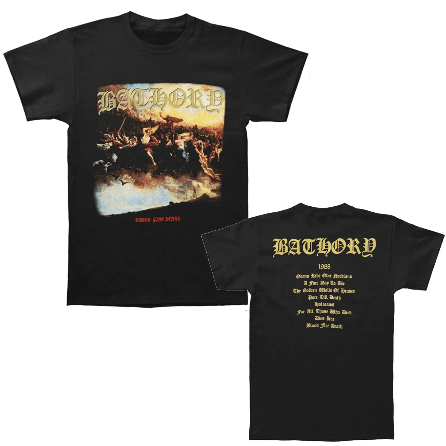 Bathory Blood Fire Death T-Shirt