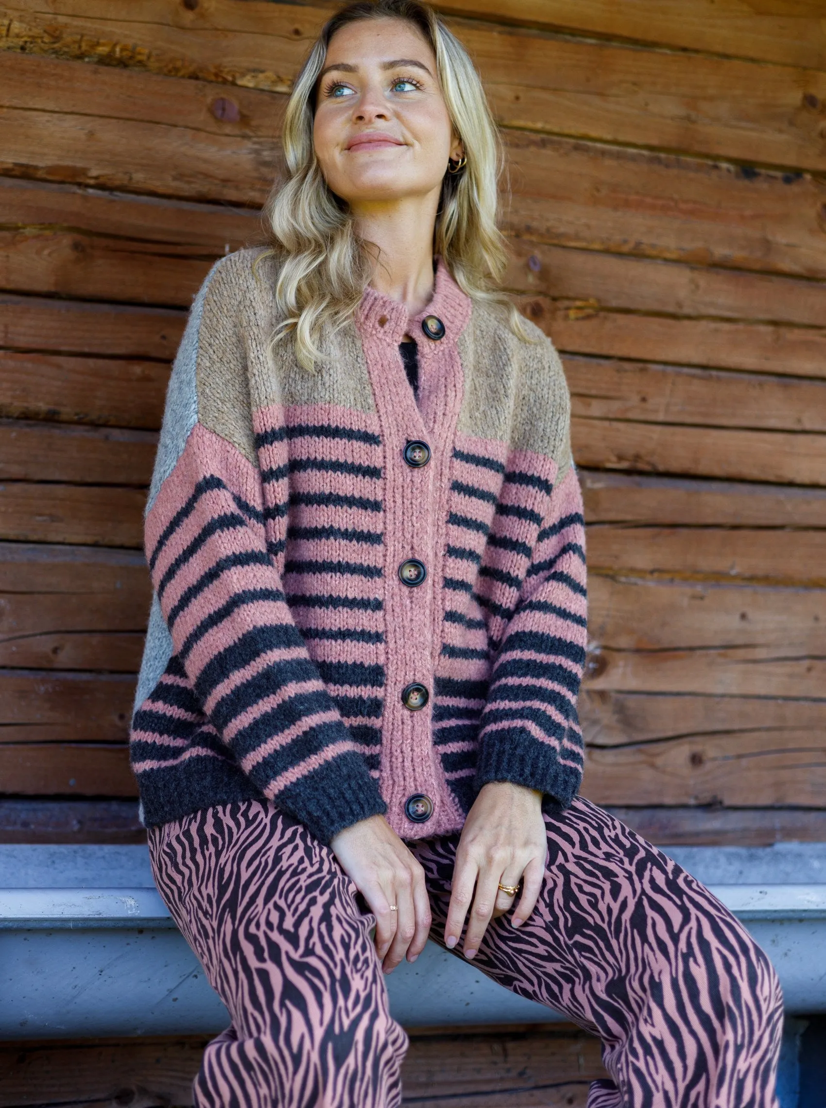 BCHILDA knit cardigan - Rose Grey