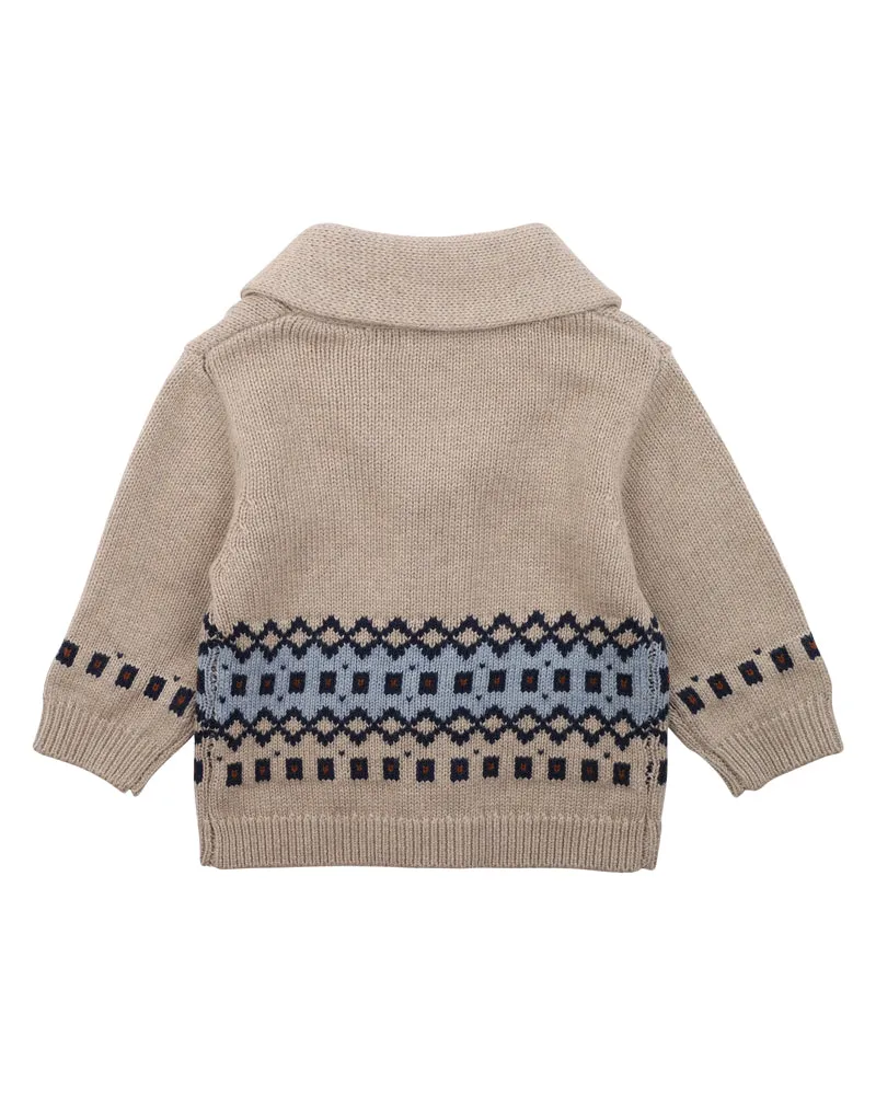 Bebe W24 Liam Fairisle Knitted Cardigan