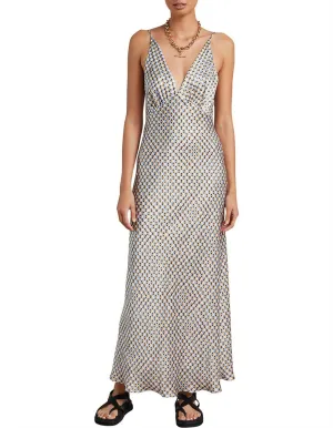Bec & Bridge Frankie V-Neck Silk Maxi Dress