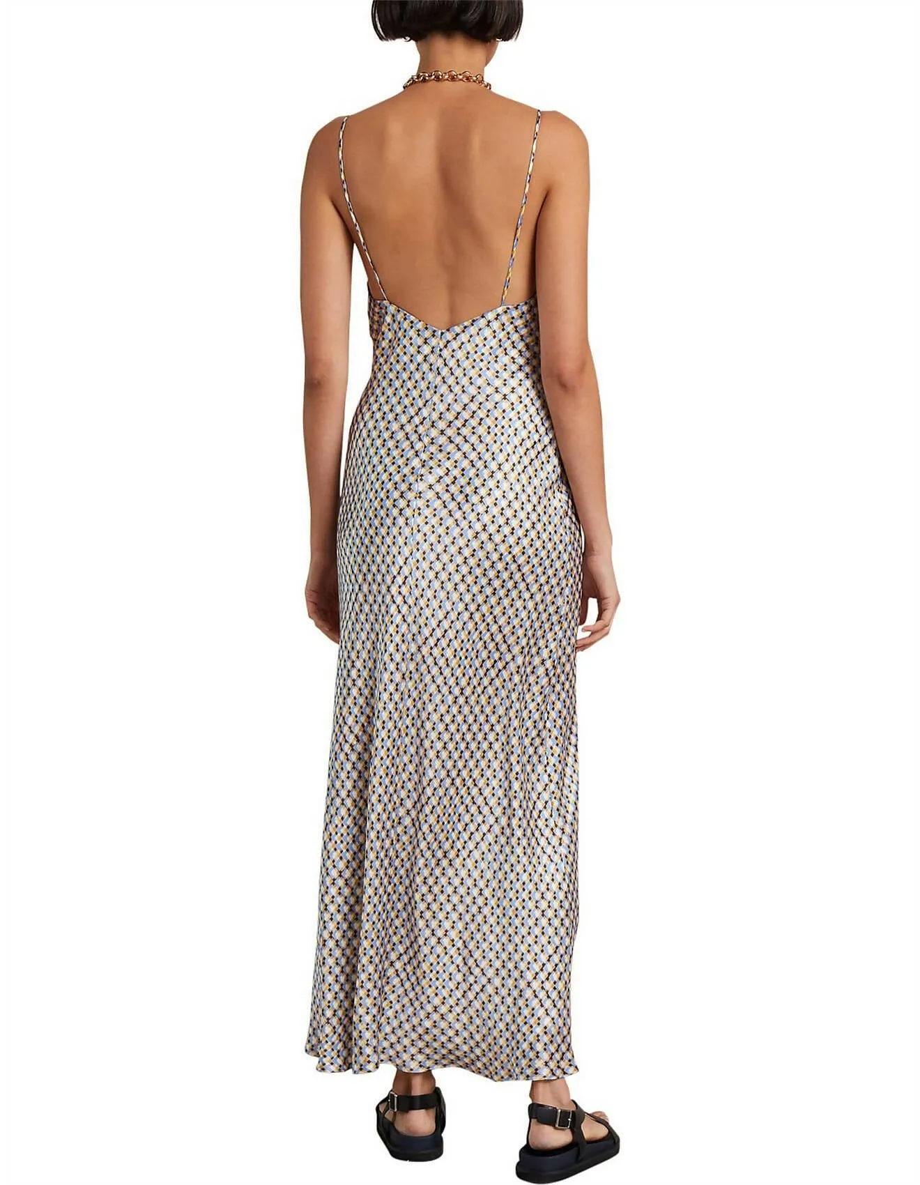 Bec & Bridge Frankie V-Neck Silk Maxi Dress