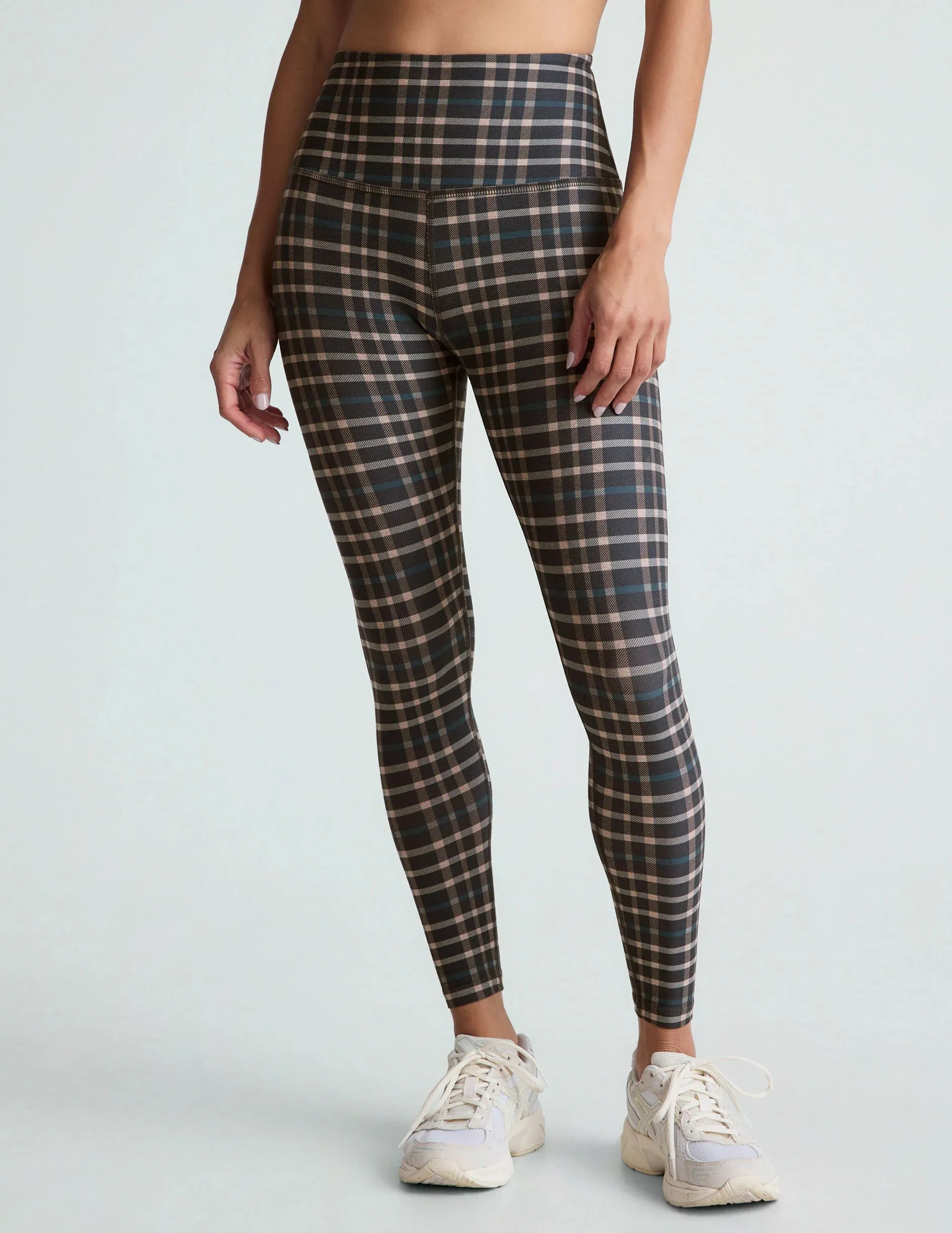 Beyond Yoga Preppy Plaid SoftMark High Waisted Midi Legging