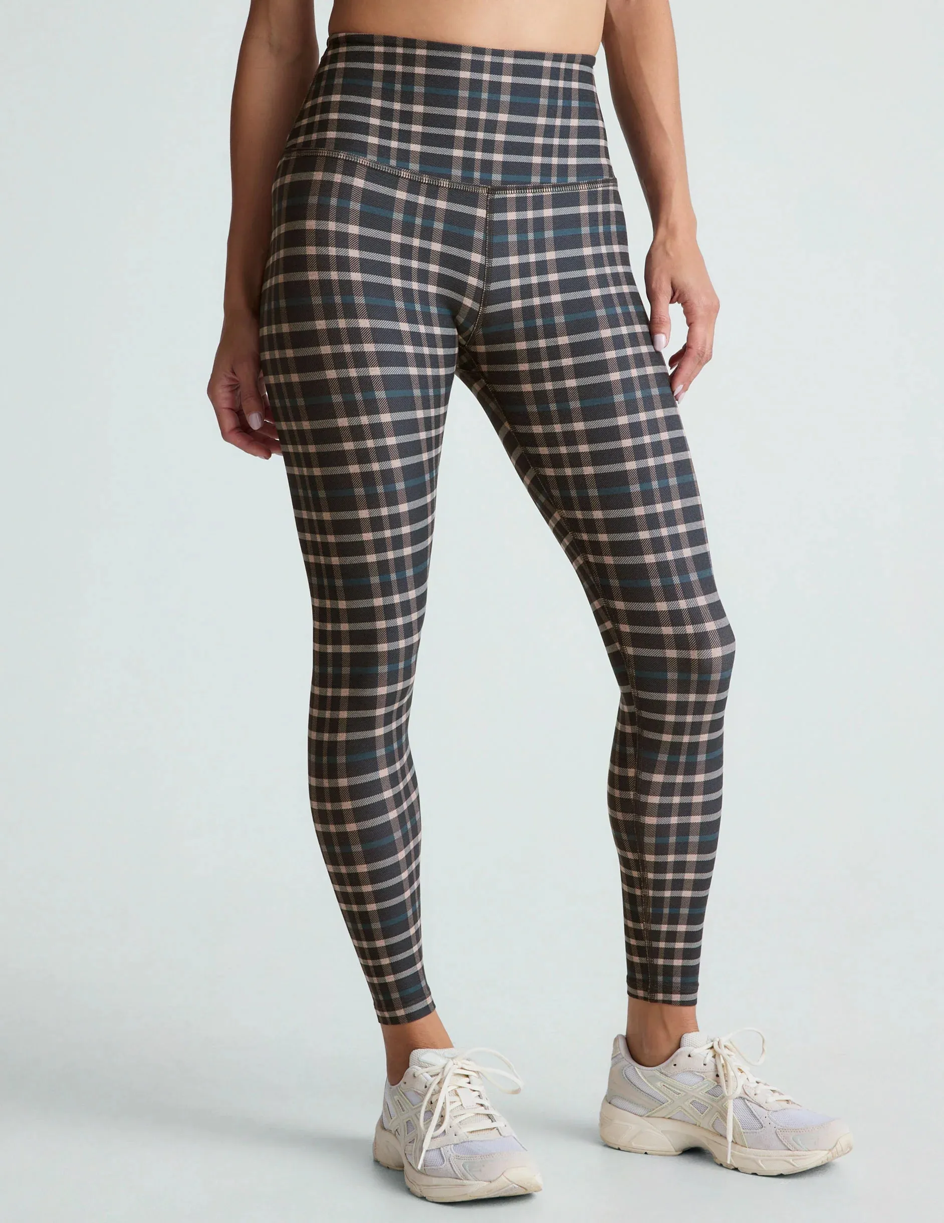 Beyond Yoga Preppy Plaid SoftMark High Waisted Midi Legging