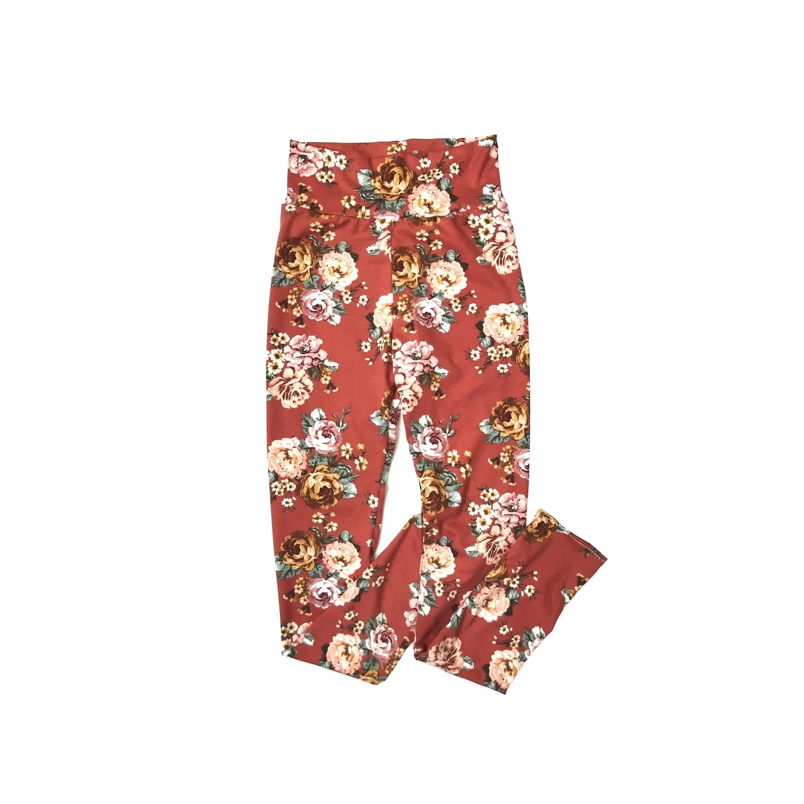 Black Floral Leggings For Girls