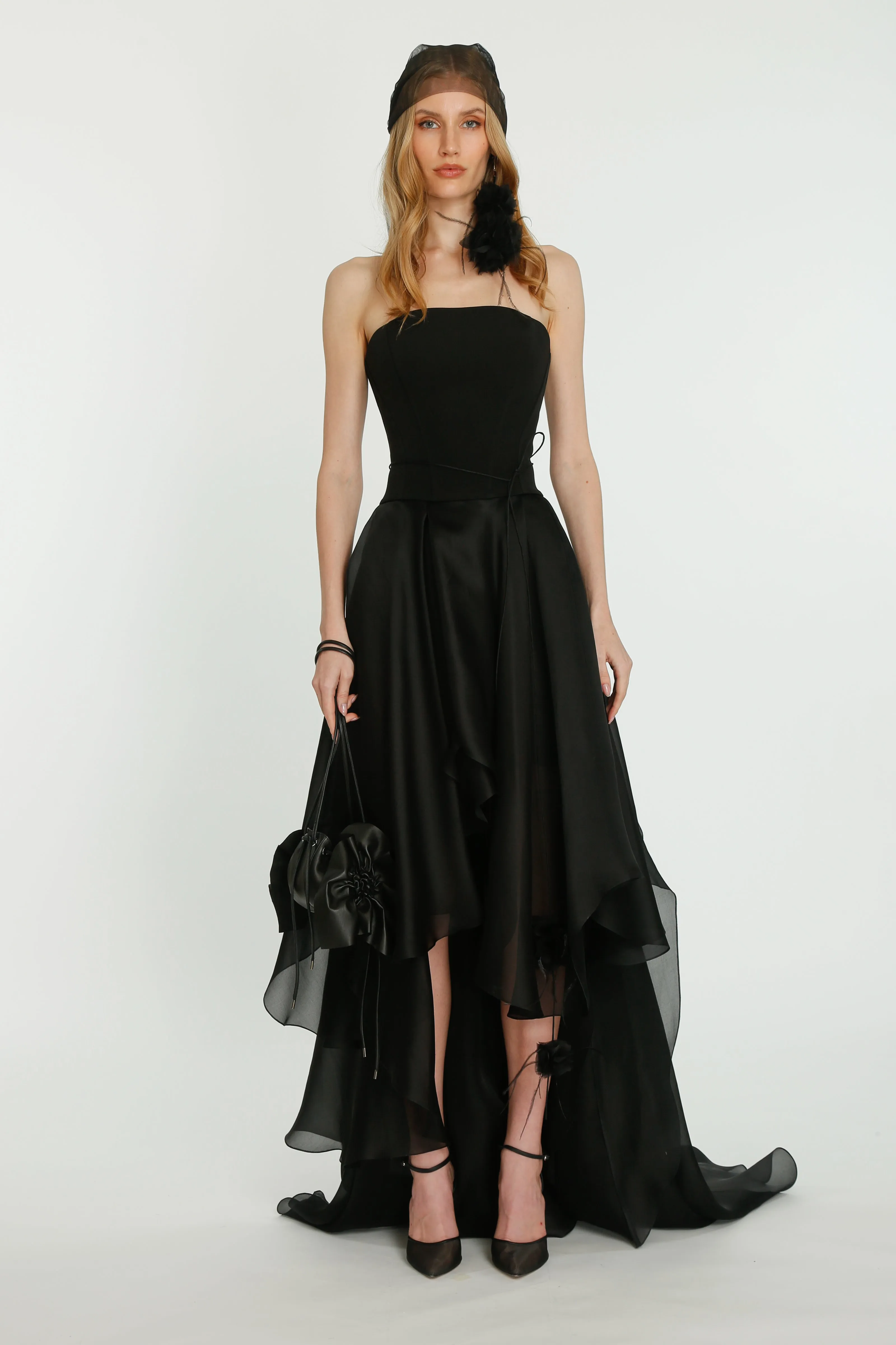 Black Multi-Layered Skirt
