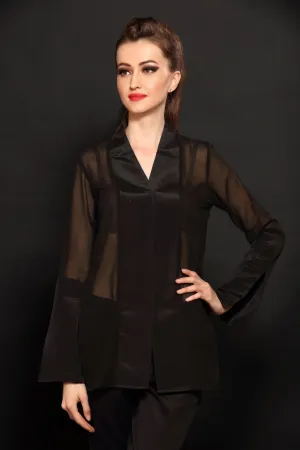 Black Panel Shirt