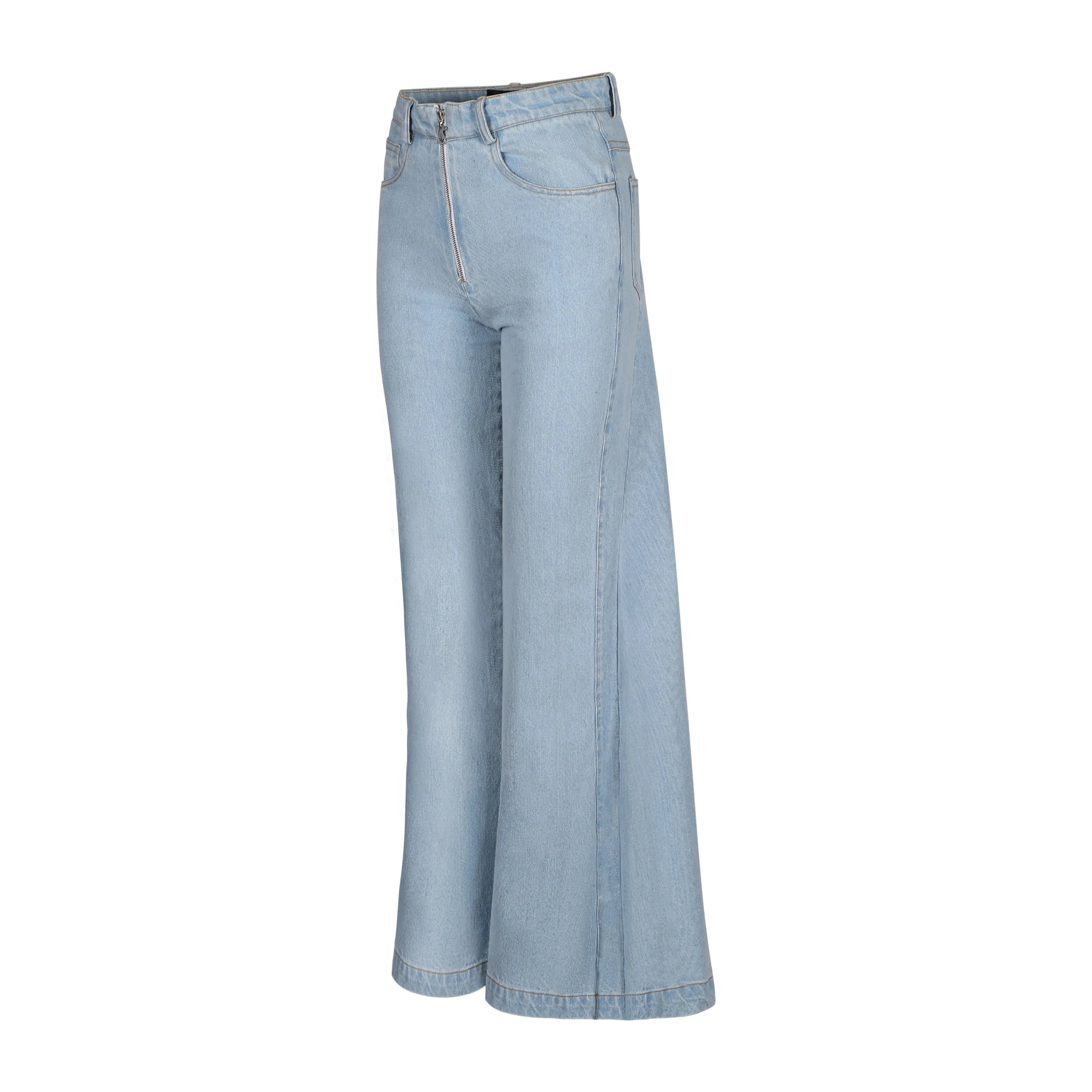 Blue denim skirt pants