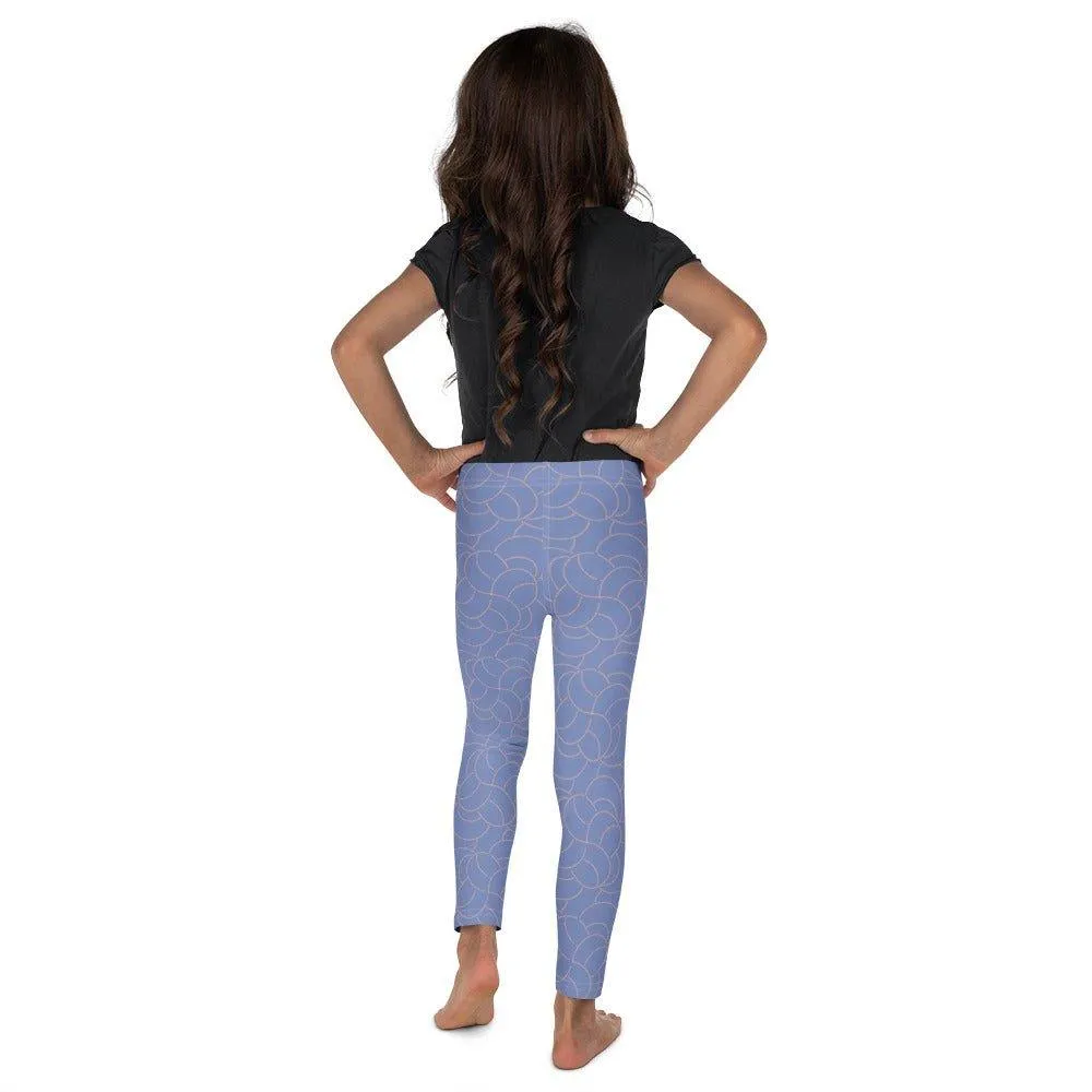 Blue Patterned Kid's Leggings