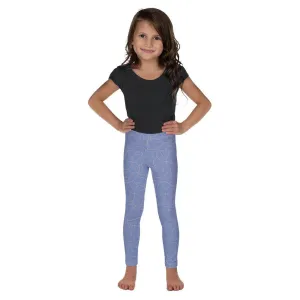 Blue Patterned Kid's Leggings