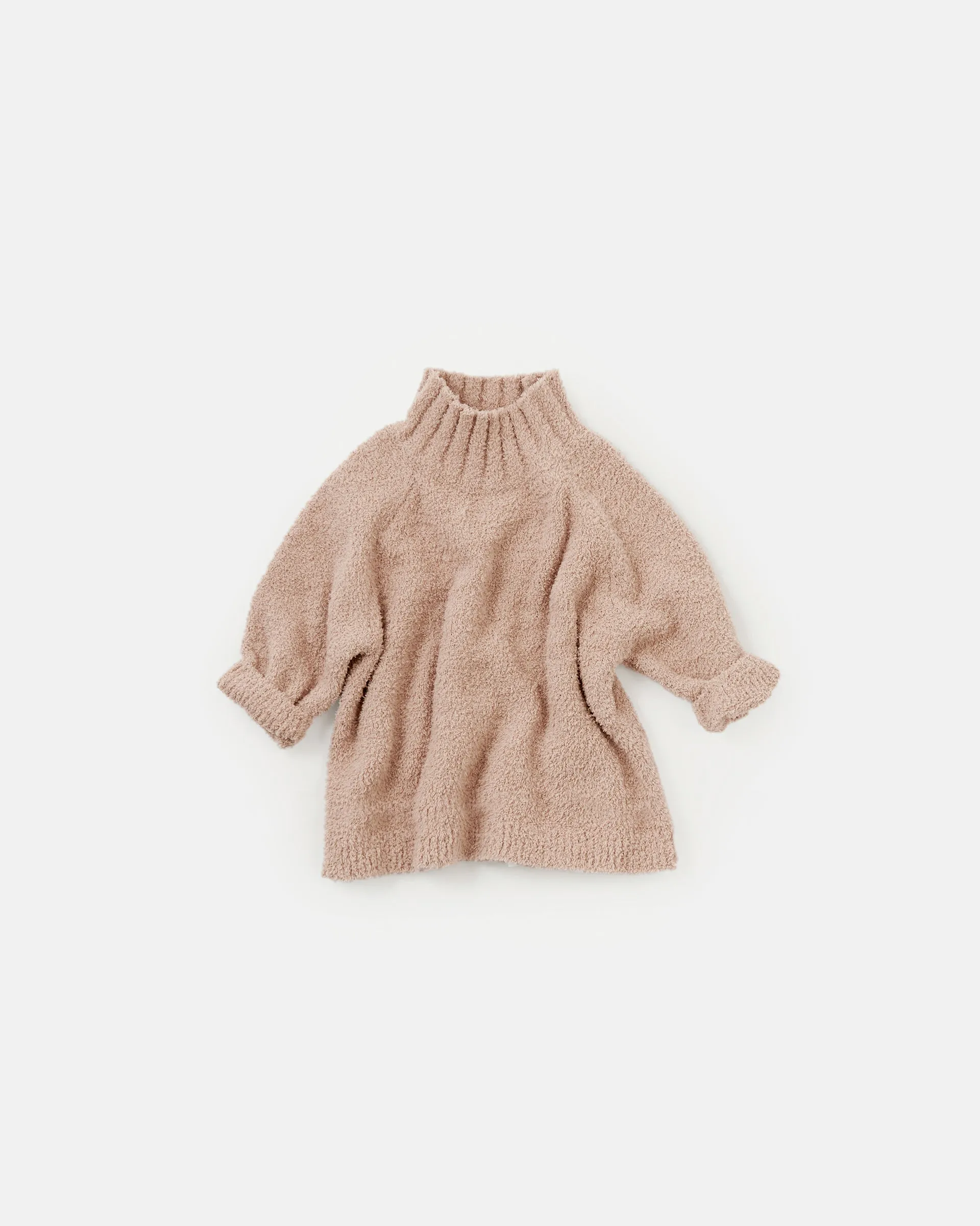 Boxy Mock Neck Sweater - Fuzzy