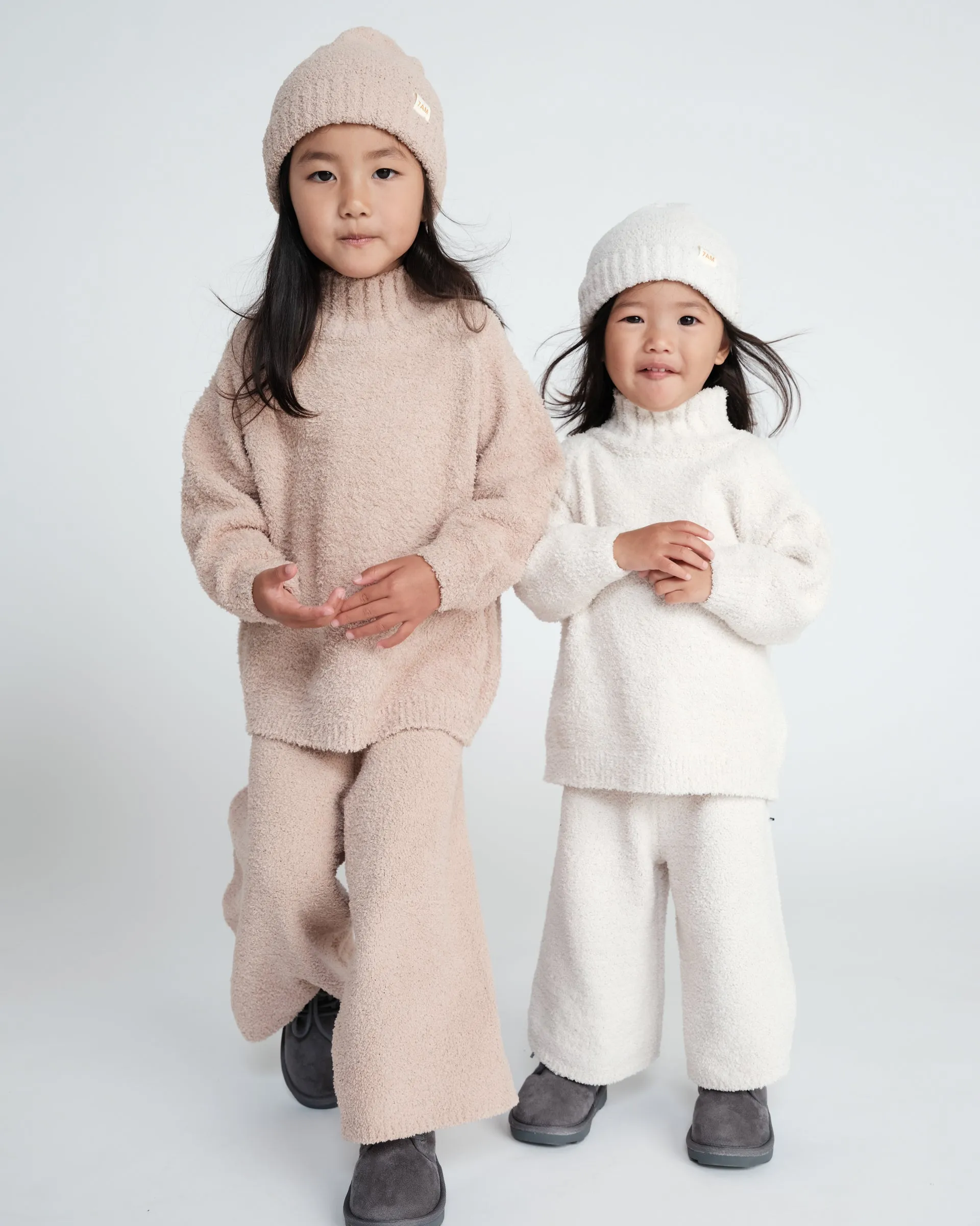Boxy Mock Neck Sweater - Fuzzy