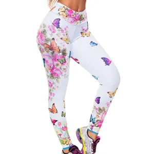 Butterfly Print Leggings