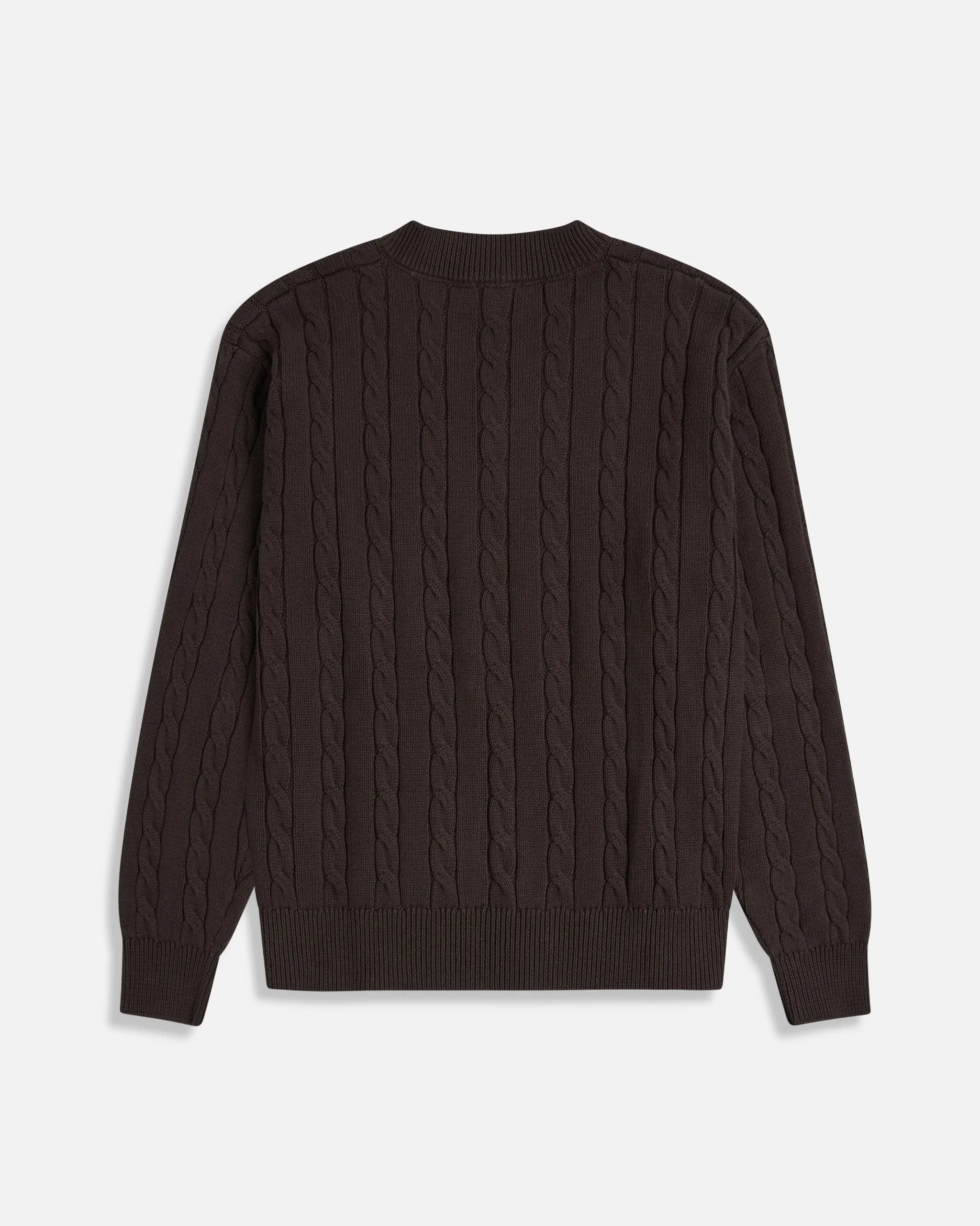 Cable Knit V-neck