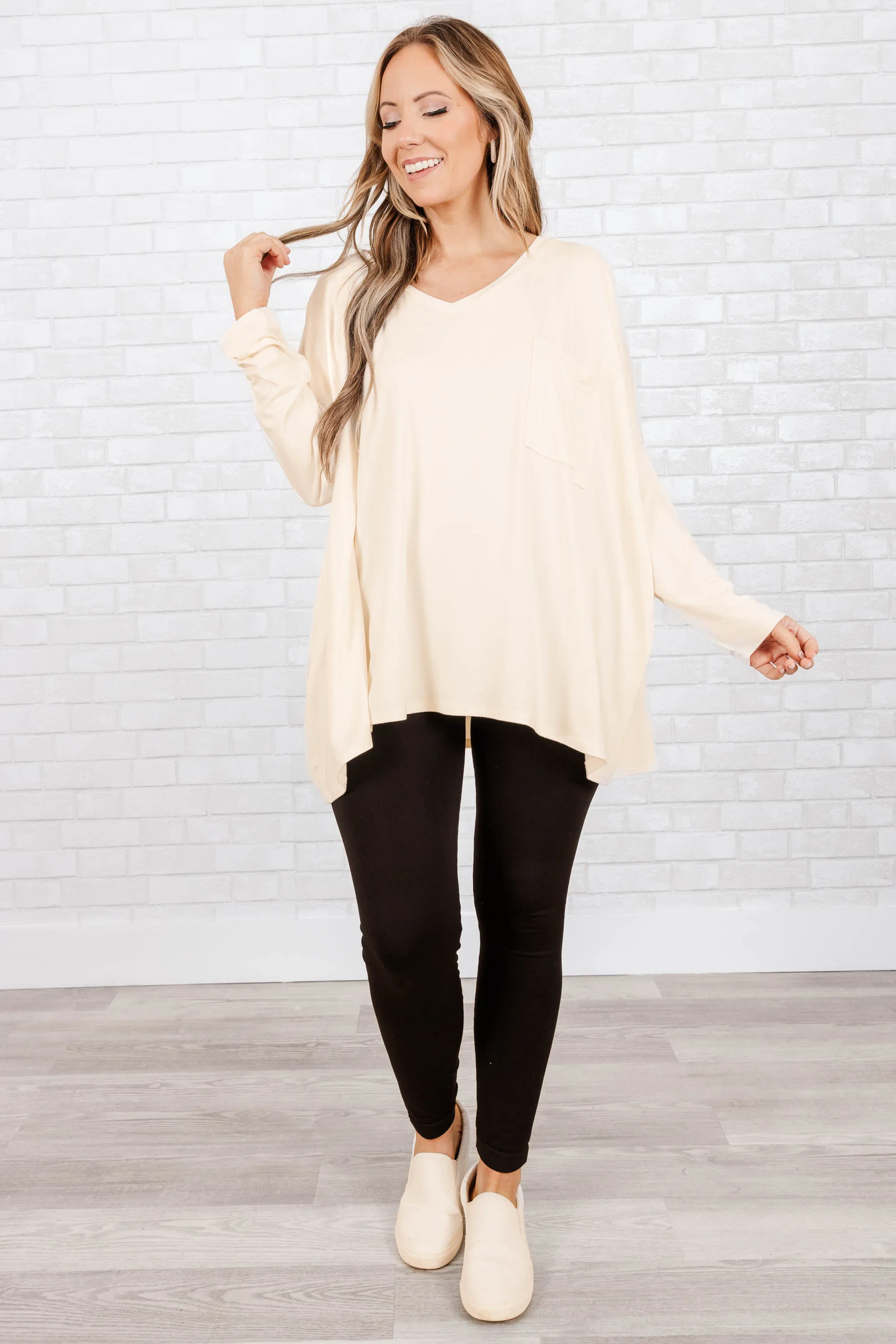 Call Me Today Top, Cream