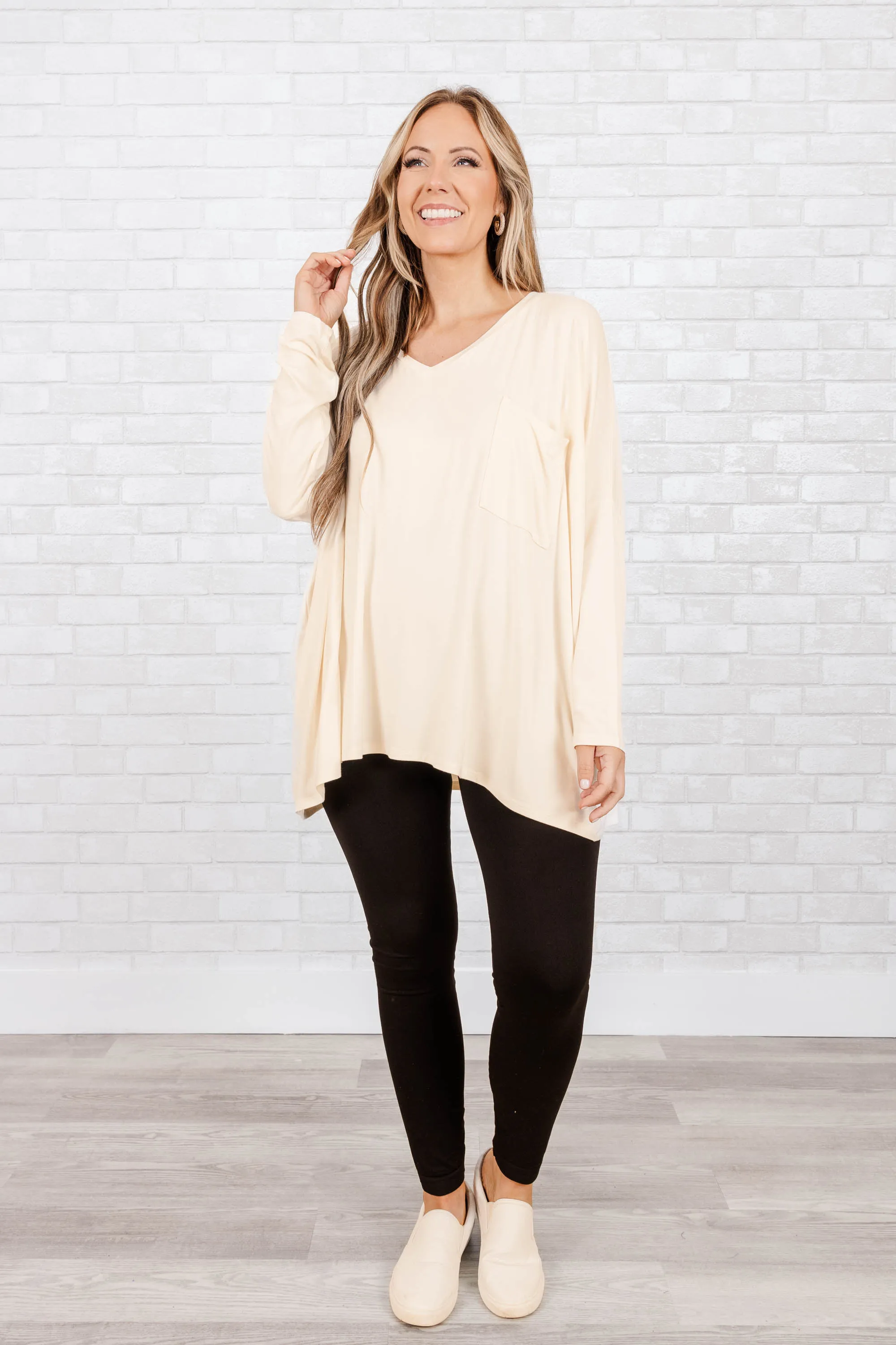 Call Me Today Top, Cream