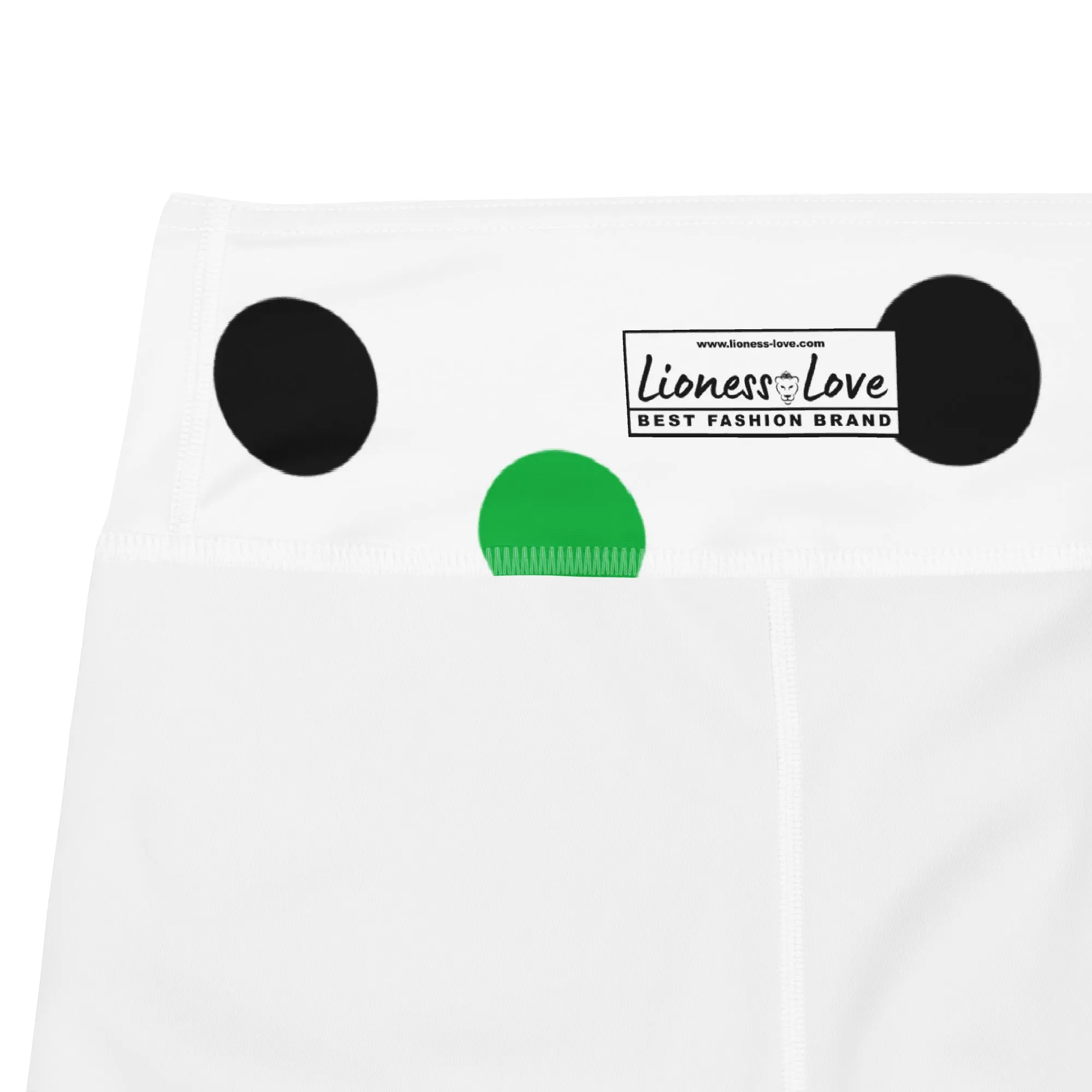 Capri Leggings Polka Dots Yoga Capri Leggings, lioness-love