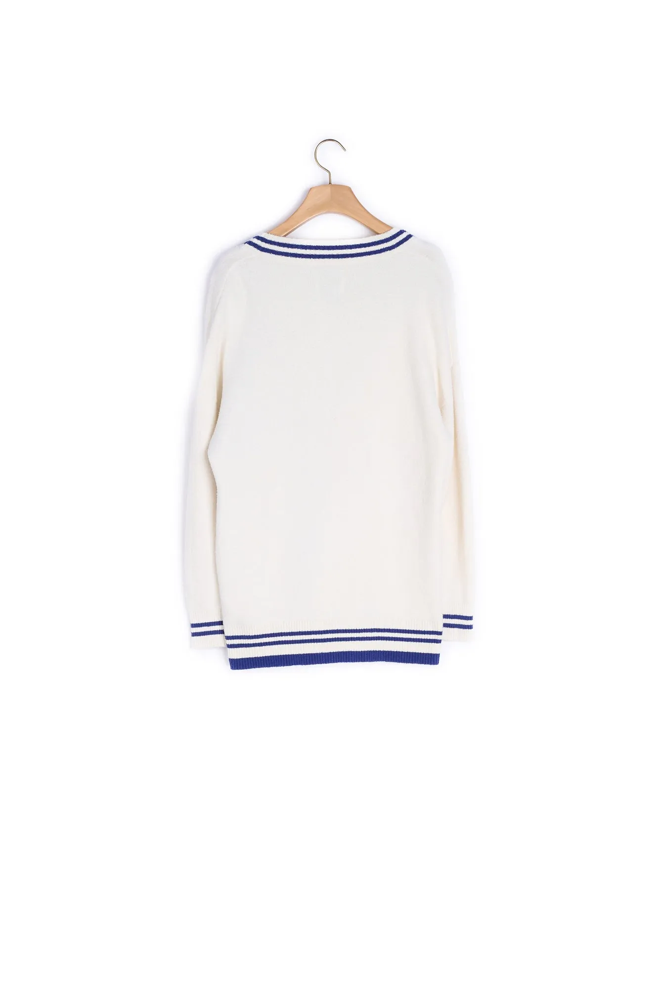 Cardigan over size à rayures