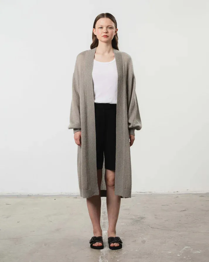 Carla Lounge Cardigan - Oyster Shell