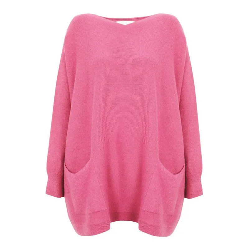 Caryf X Jumper 2 Pockets Oversized in Azalea
