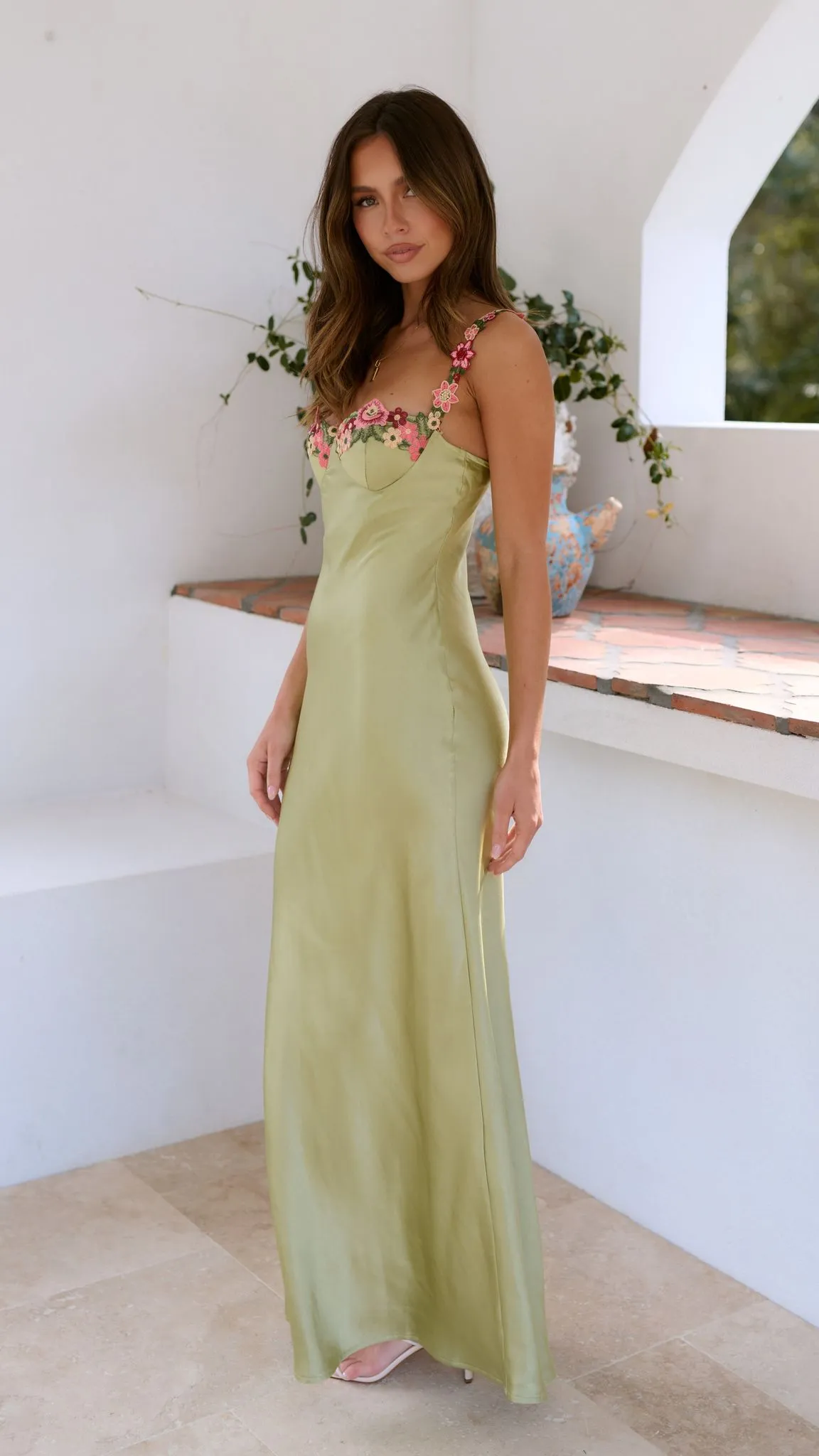 Chelsey - Maxi Dress with Flower Detail