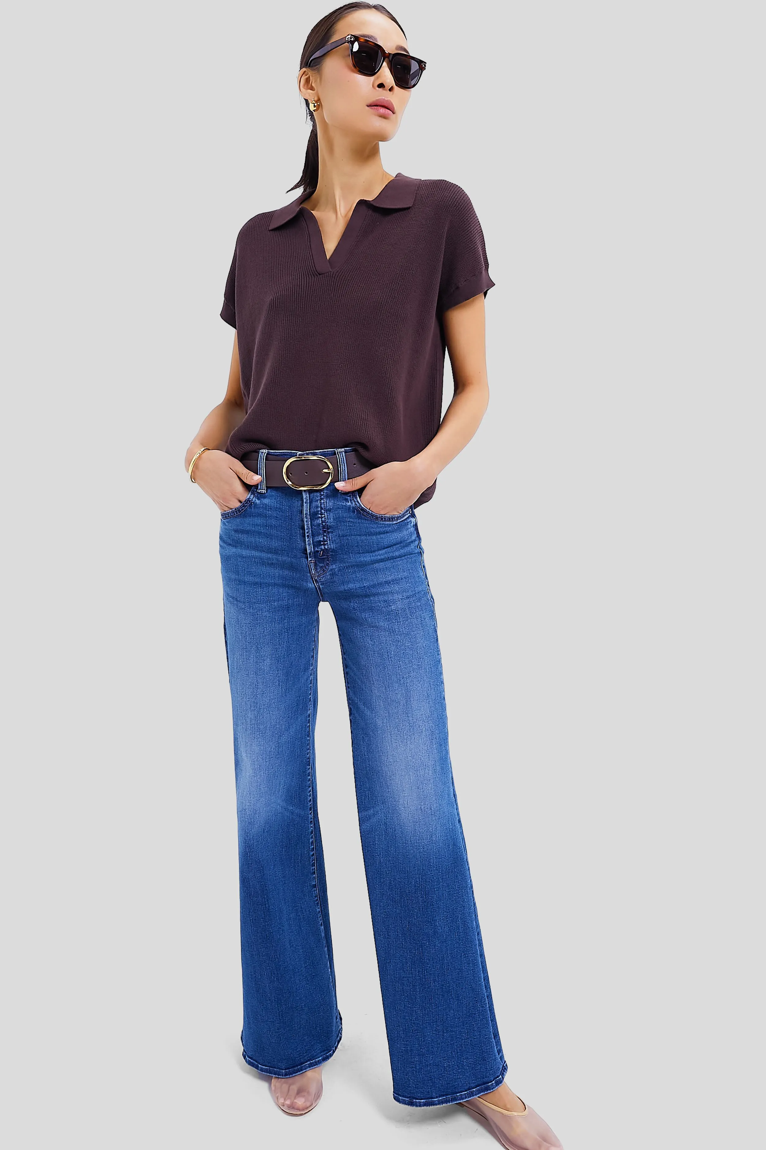 Chocolate Brown Grove Shaker Polo