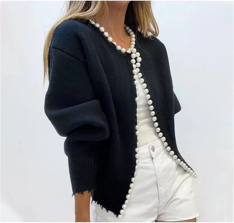 COCO PEARLS CARDIGAN