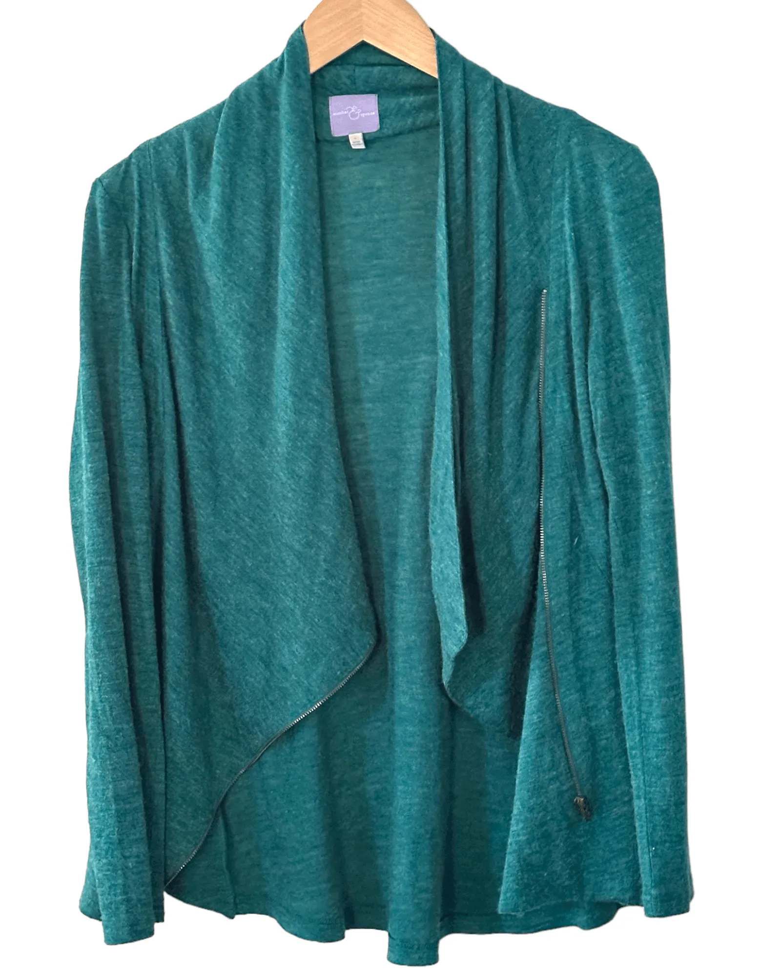 Cool Summer Lotus Zip-Up Cardigan Sweater Jacket