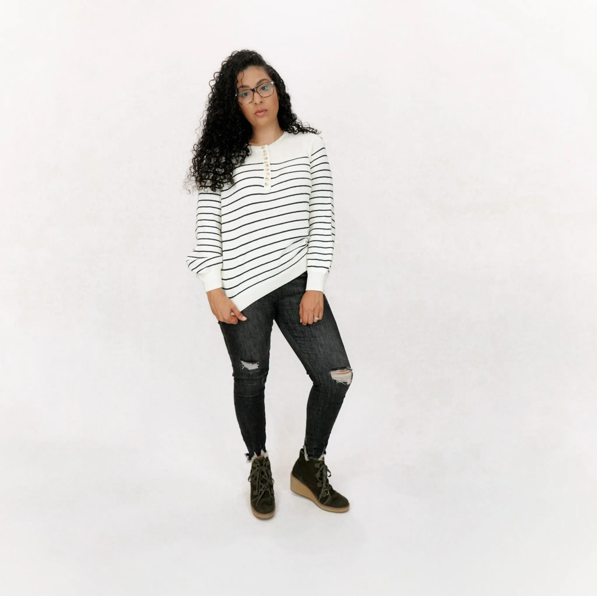Corrine Striped Sweater