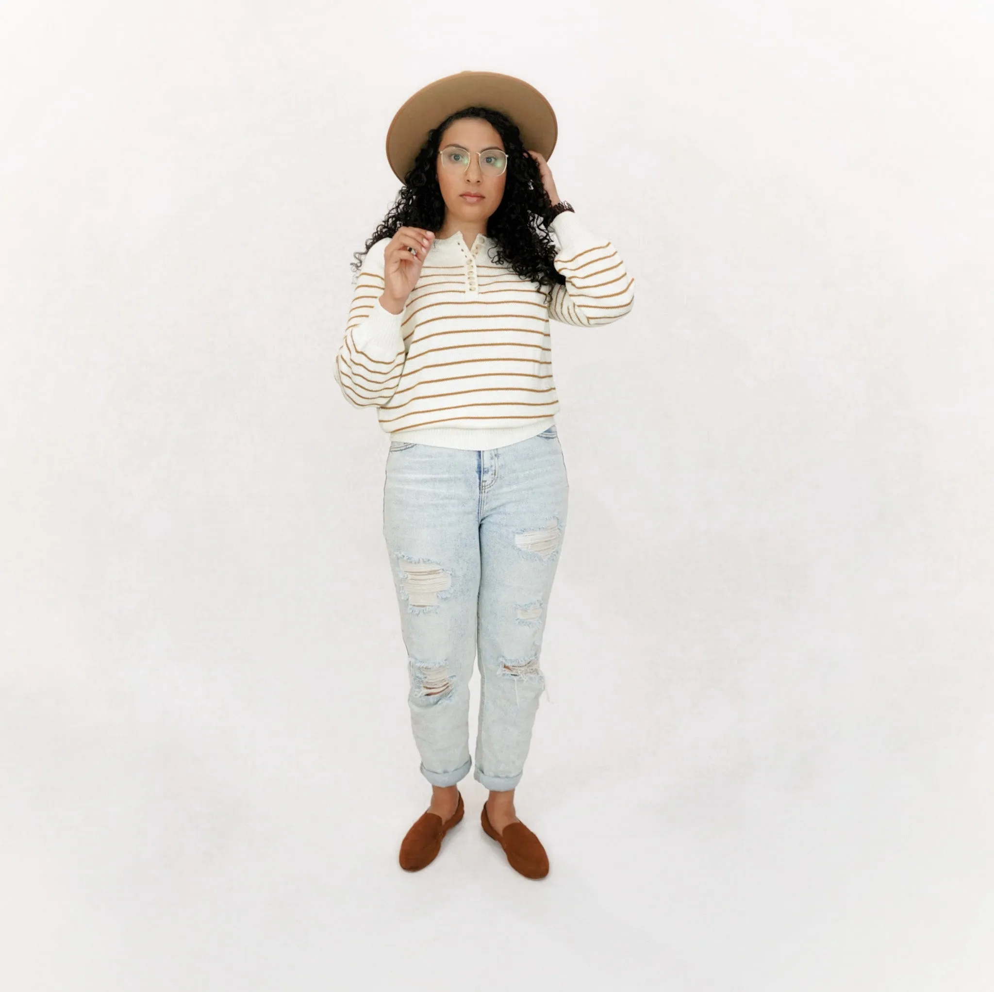 Corrine Striped Sweater