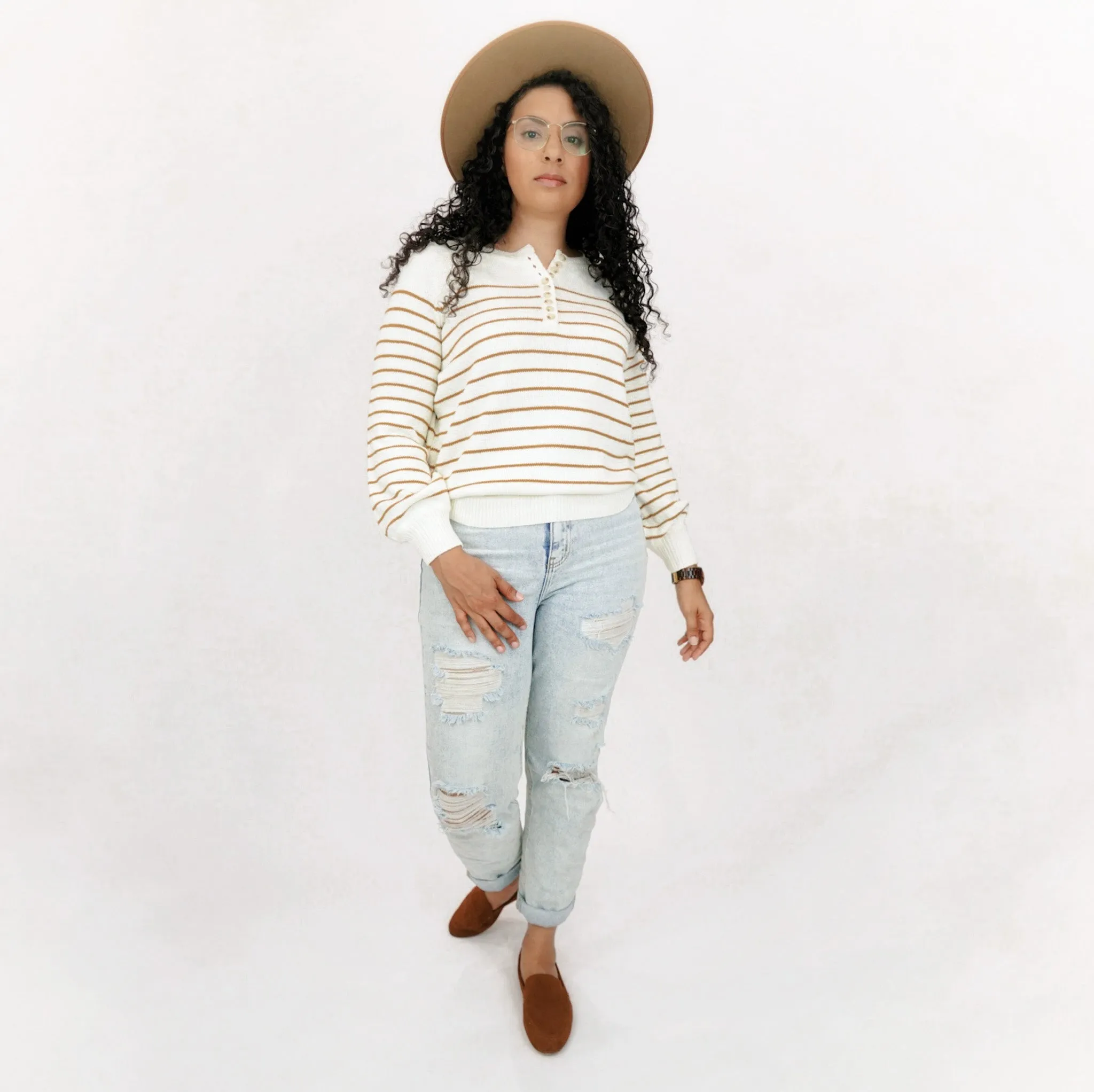 Corrine Striped Sweater
